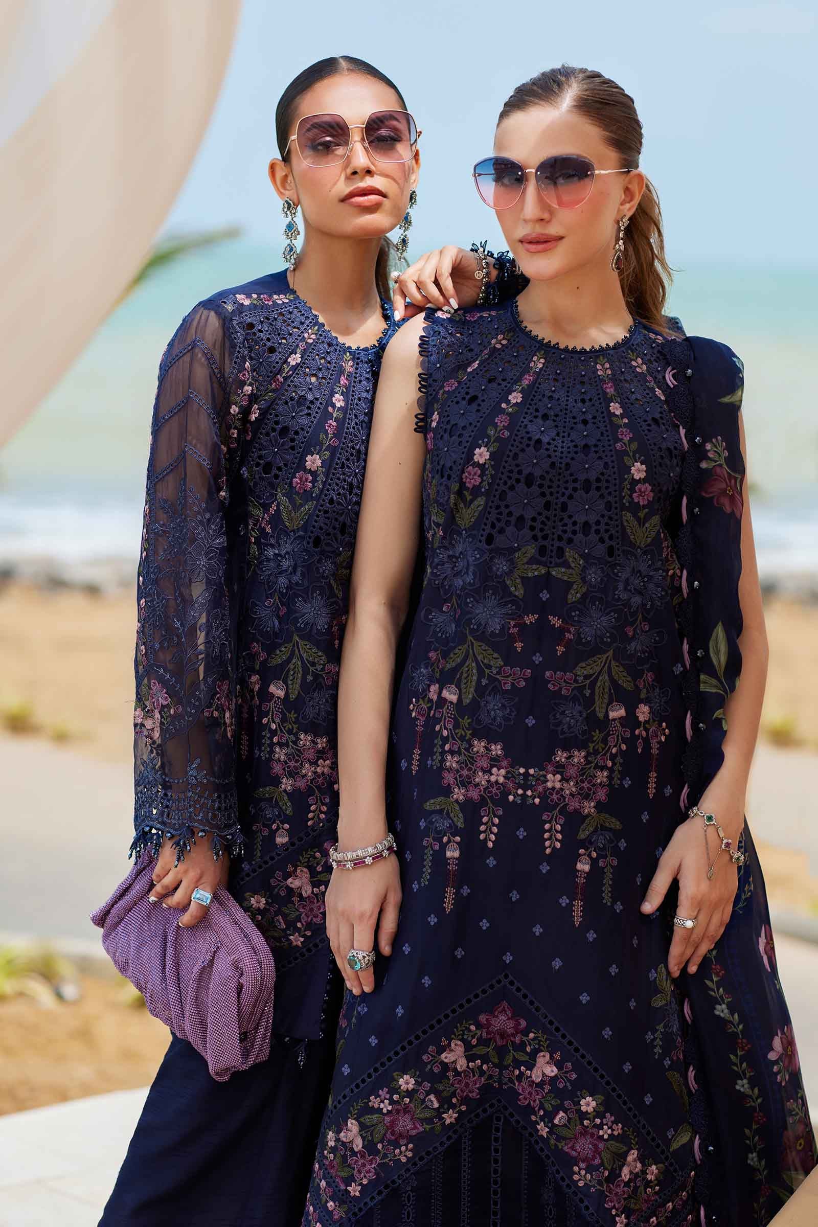 MARIA.B Luxury Eid Festive Lawn – D-10 - Image 6