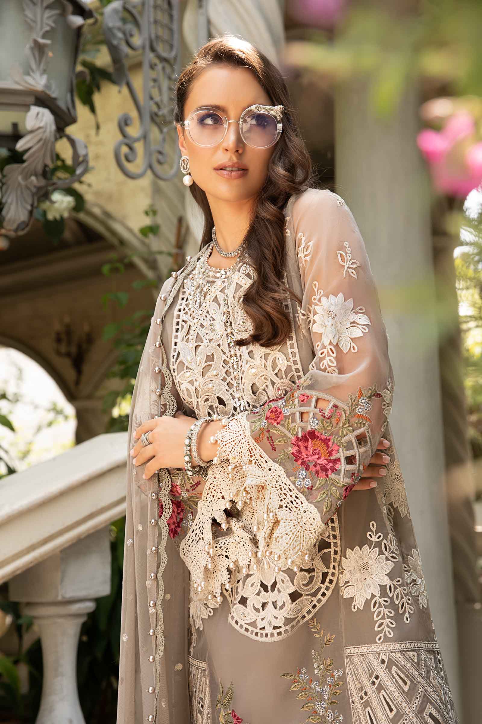 MARIA.B Luxury Eid Festive Lawn – D-24-01 - Image 2