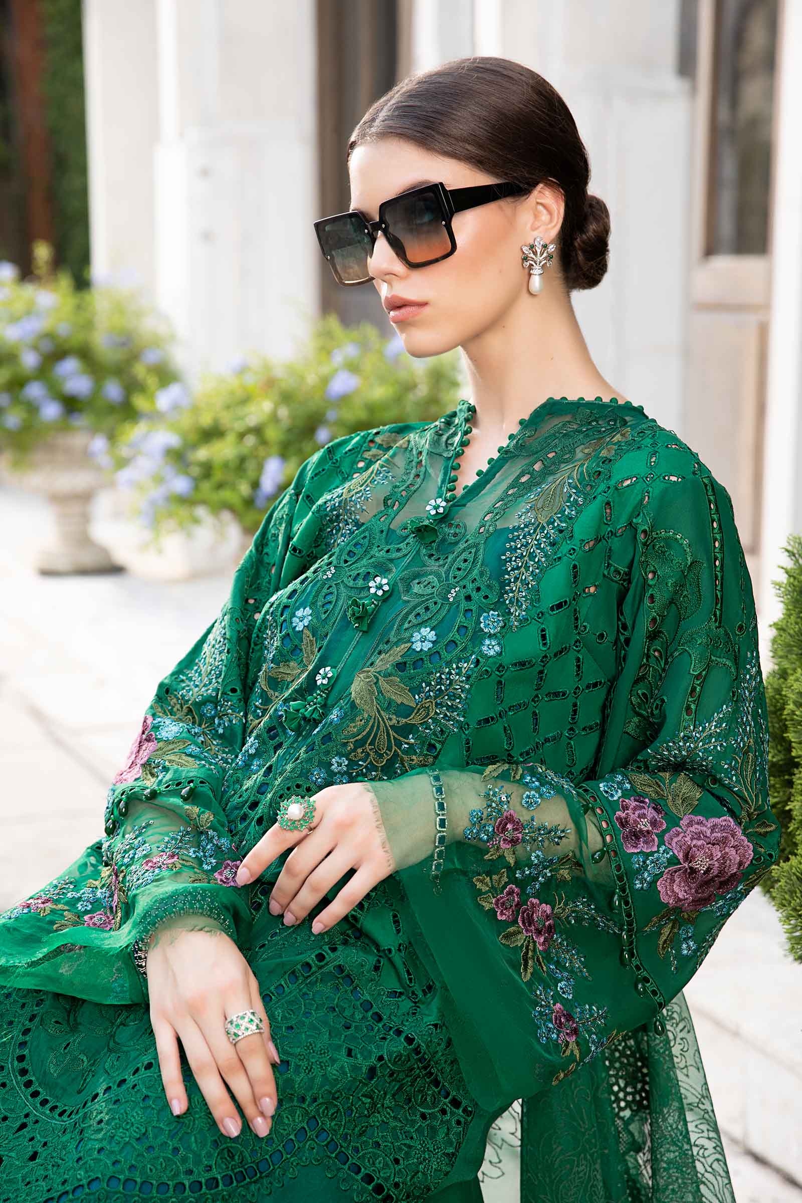 MARIA.B Luxury Eid Festive Lawn – D-24-02 - Image 5