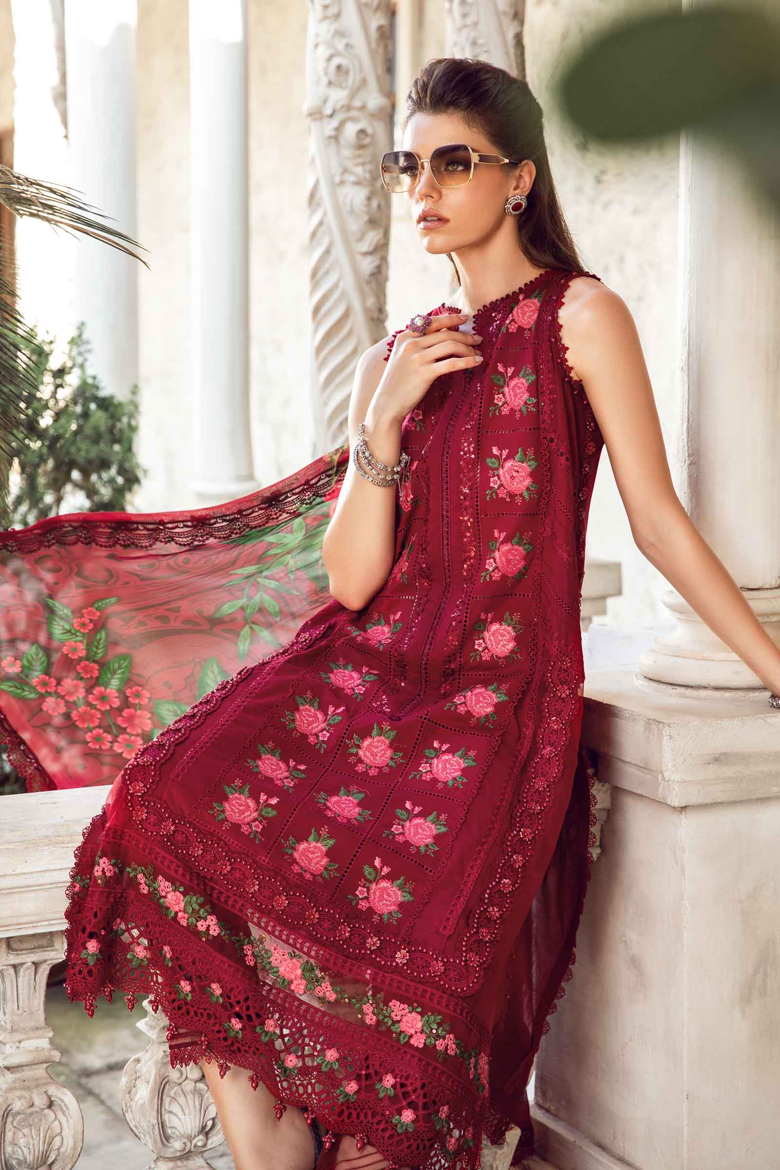 MARIA.B Luxury Eid Festive Lawn – D-24-05 - Image 2
