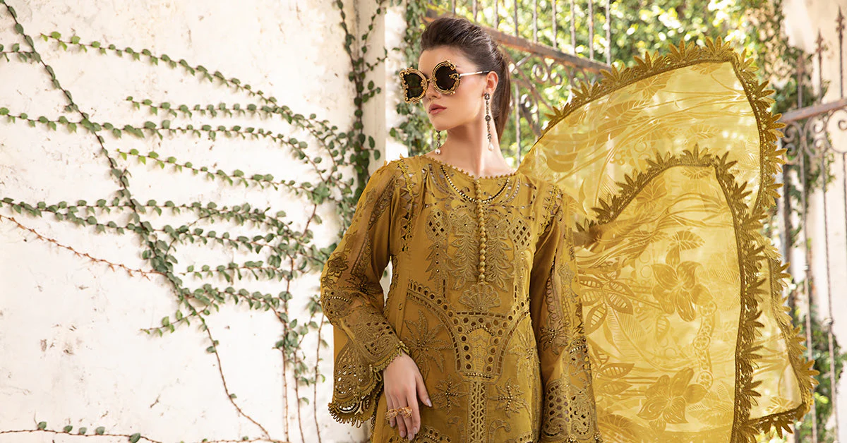 MARIA.B Luxury Eid Festive Lawn – D-24-08 - Image 8