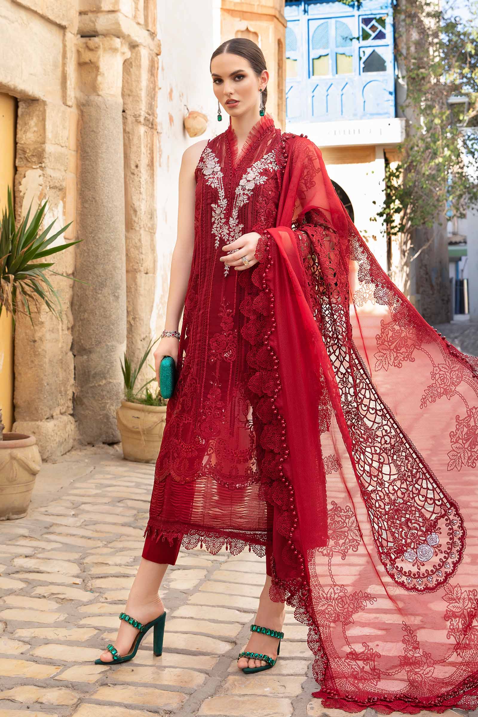 MARIA.B Luxury Eid Lawn – D-2401-B