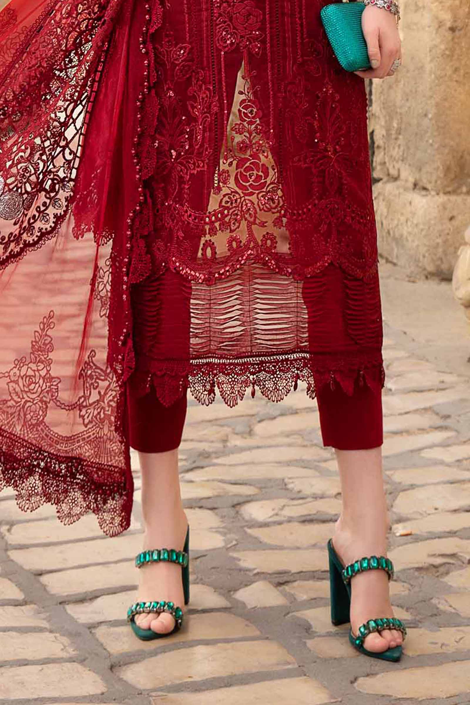 MARIA.B Luxury Eid Lawn – D-2401-B - Image 4