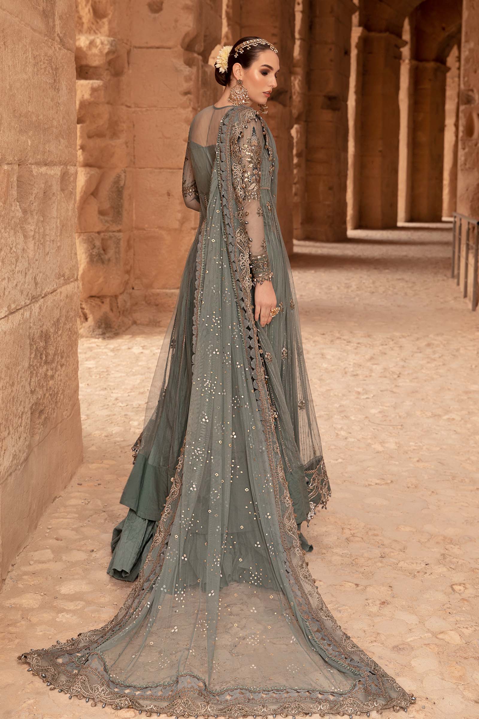 MARIA.B Luxury Eid Lawn – D-2403-A - Image 7