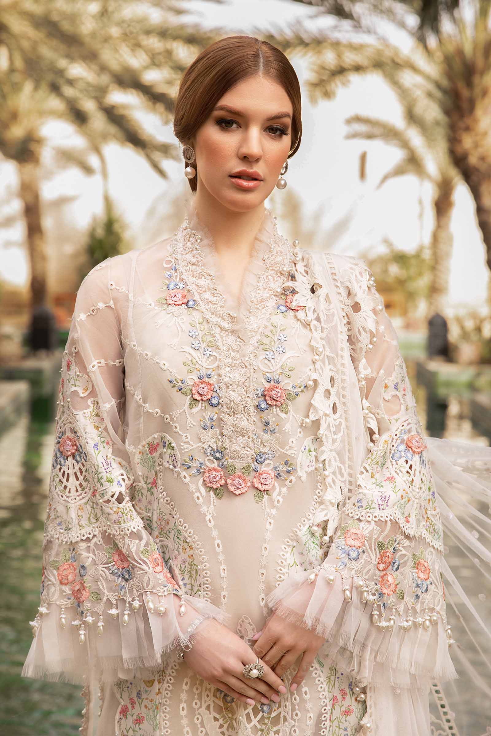 MARIA.B Luxury Eid Lawn – D-2405-A - Image 2