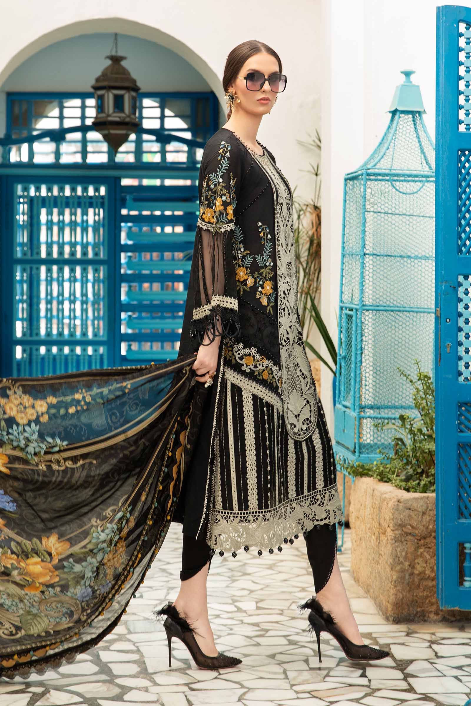 MARIA.B Luxury Eid Lawn – D-2415-B - Image 6