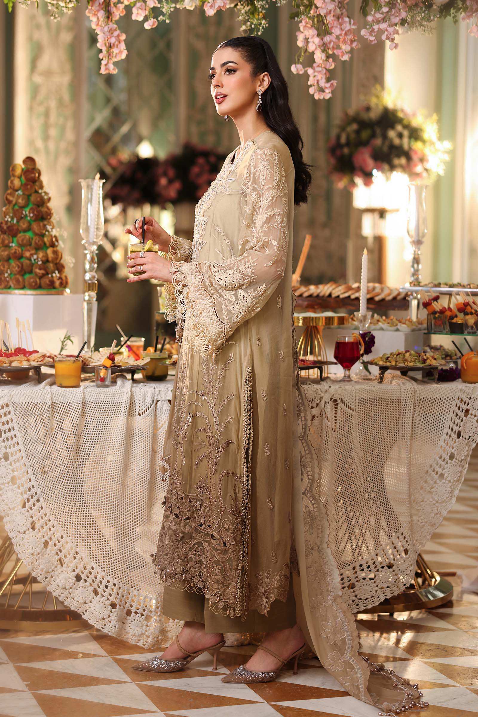 MARIA.B Luxury Festive Chiffon Formals – MPC2603 - Image 6