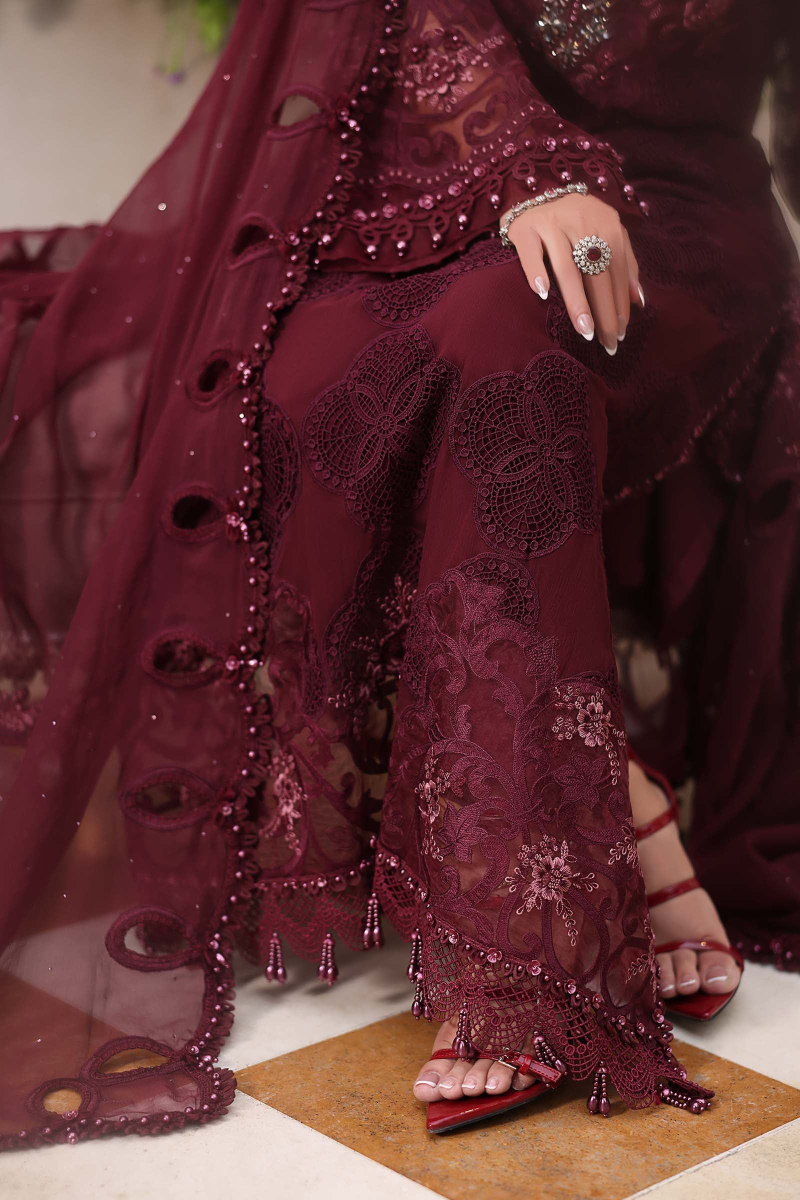 MARIA.B Luxury Festive Chiffon Formals – MPC2608 - Image 6