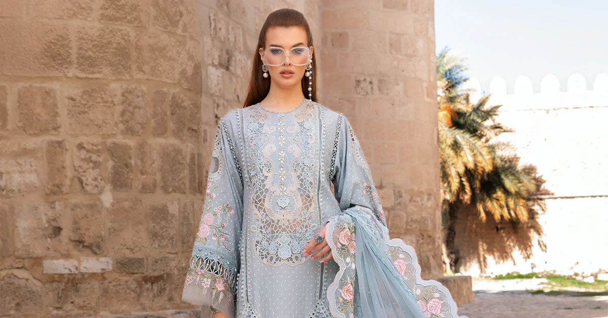 MARIA.B Luxury Lawn Collection 2024 – D-2410-B - Image 6