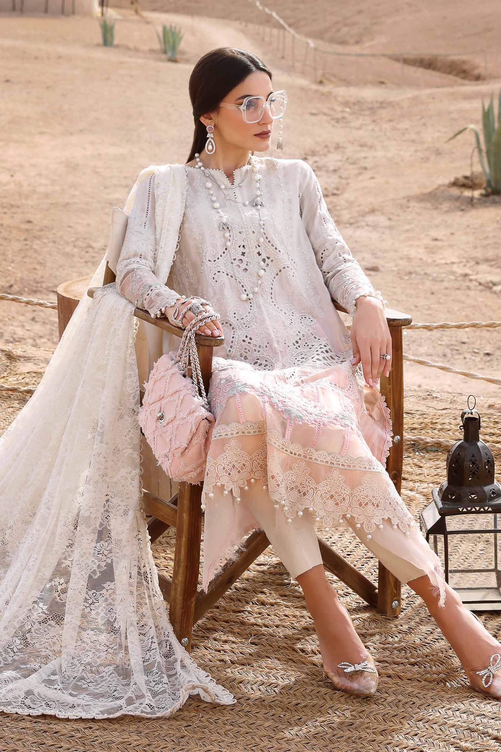 MARIA.B Luxury Lawn β Embroidered Dobby Lawn Suit | D-2515-A