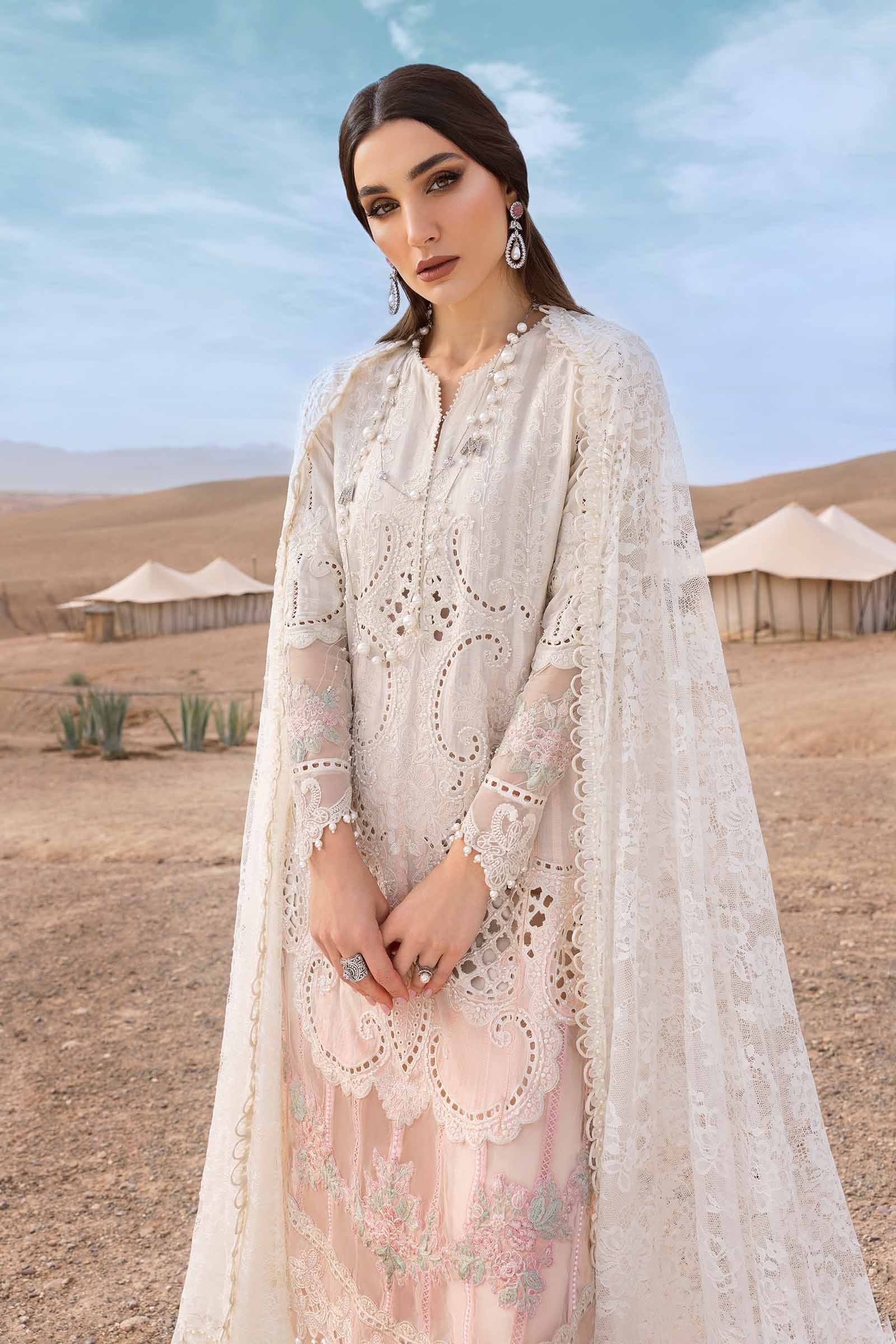 MARIA.B Luxury Lawn β Embroidered Dobby Lawn Suit | D-2515-A - Image 4