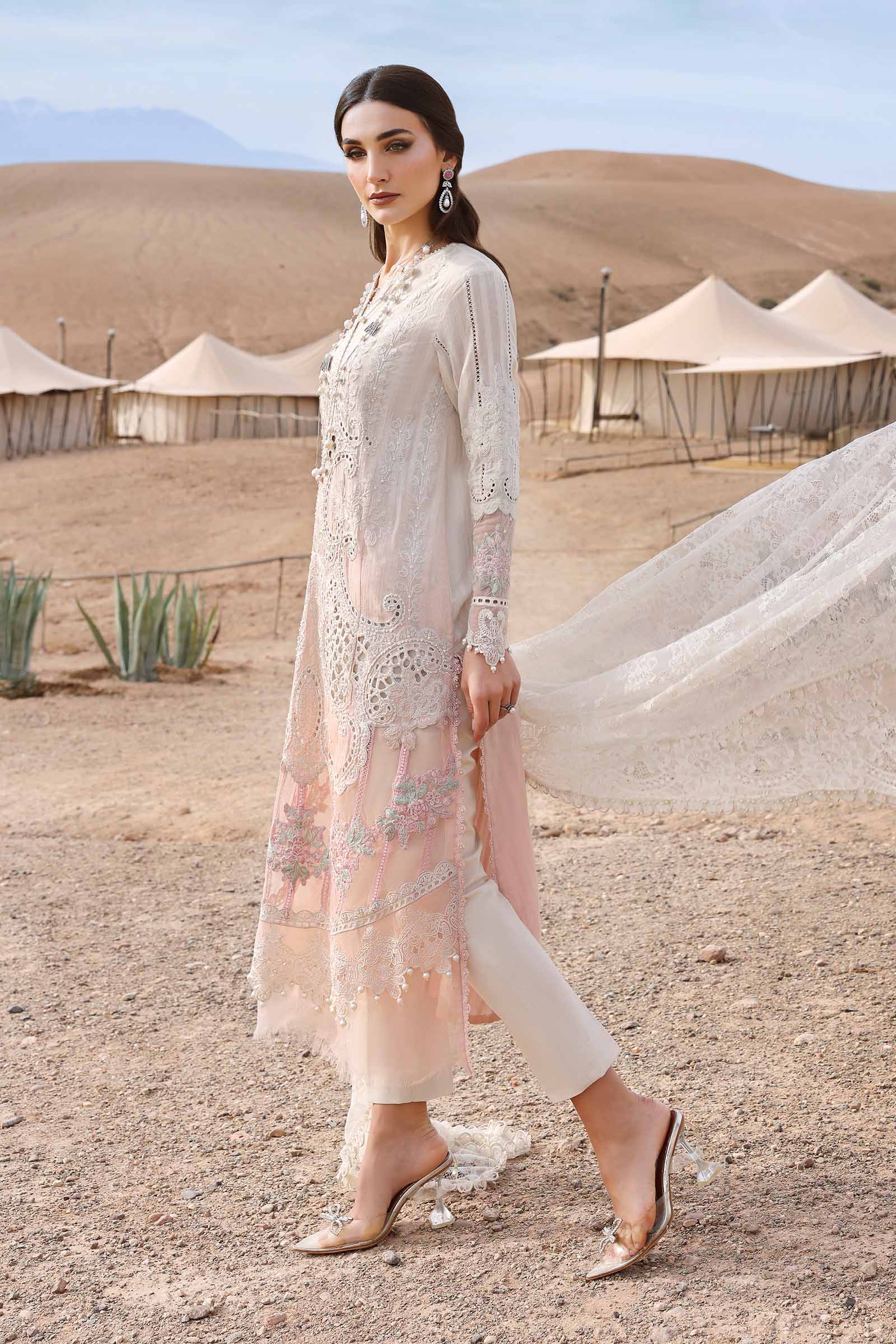 MARIA.B Luxury Lawn β Embroidered Dobby Lawn Suit | D-2515-A - Image 7