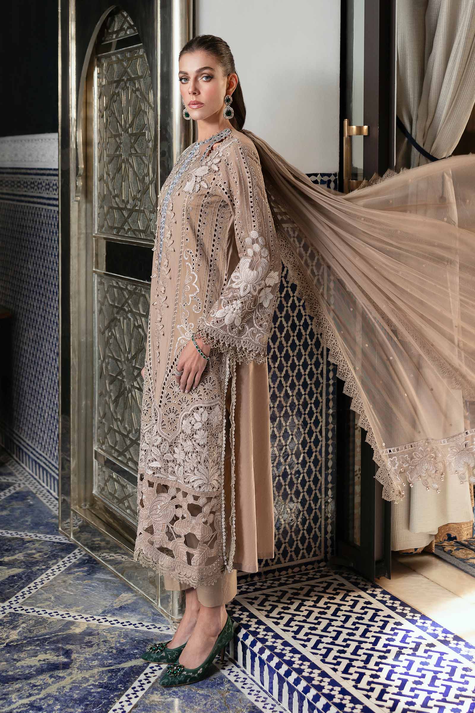MARIA.B Luxury Lawn – Embroidered Lawn Suit | D-2502-A - Image 4
