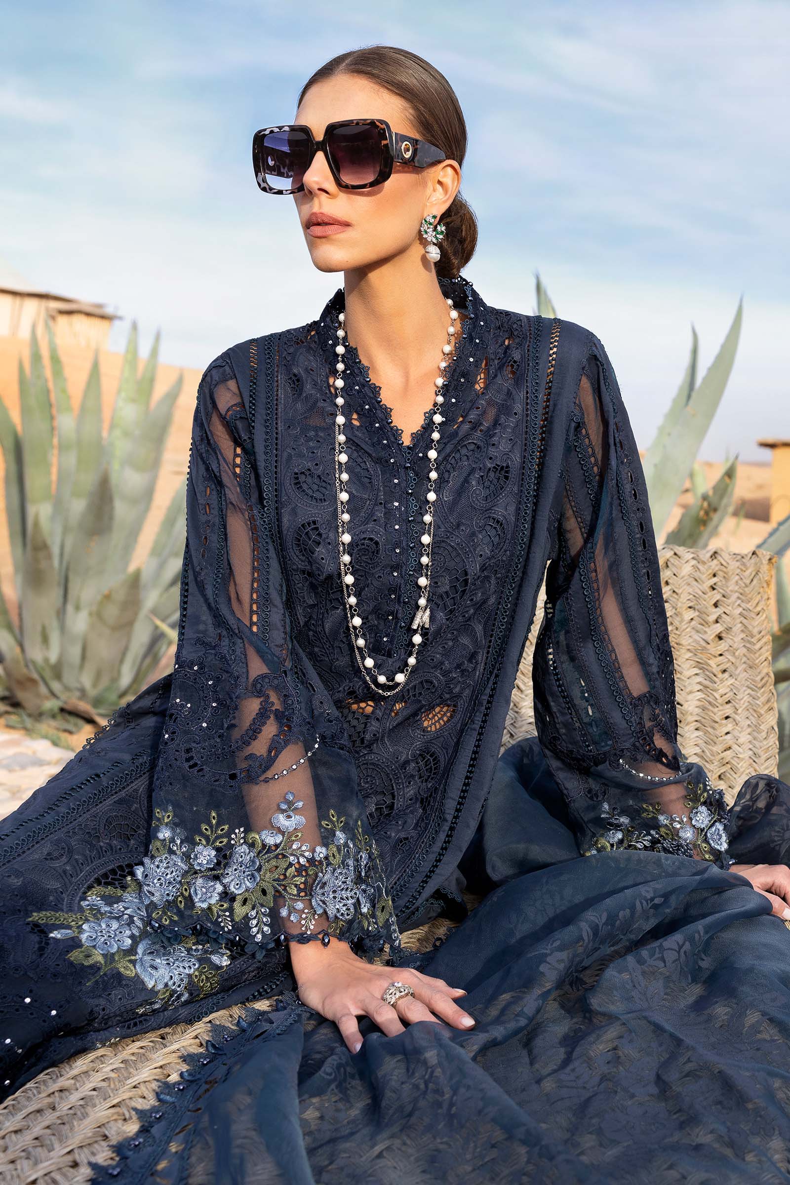 MARIA.B Luxury Lawn – Embroidered Lawn Suit | D-2504-B - Image 4