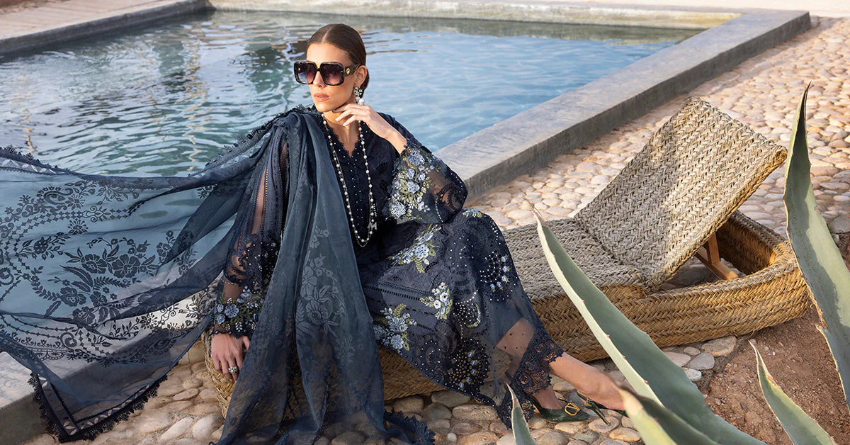 MARIA.B Luxury Lawn – Embroidered Lawn Suit | D-2504-B - Image 8