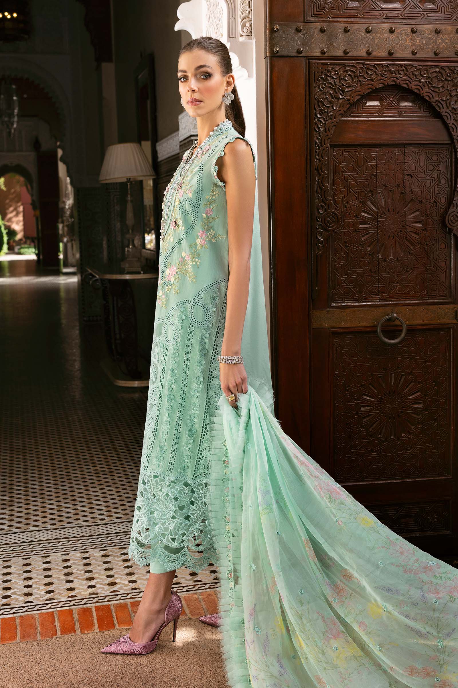 MARIA.B Luxury Lawn – Embroidered Lawn Suit | D-2514-A - Image 7