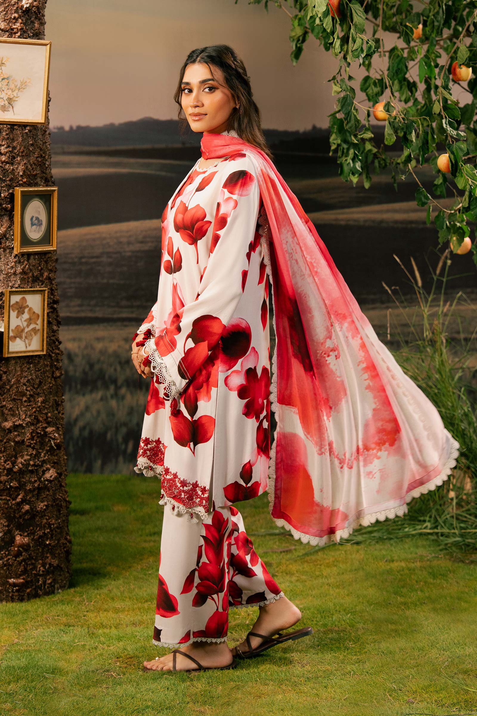MARIA.B MBasics Arabic Lawn Suit – MB-01B