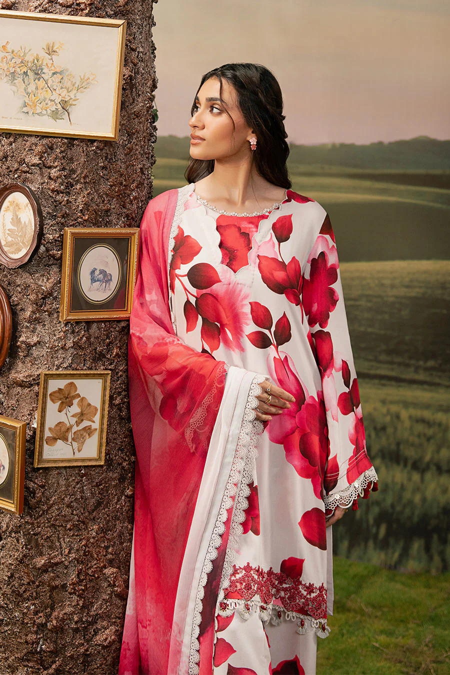 MARIA.B MBasics Arabic Lawn Suit – MB-01B - Image 3