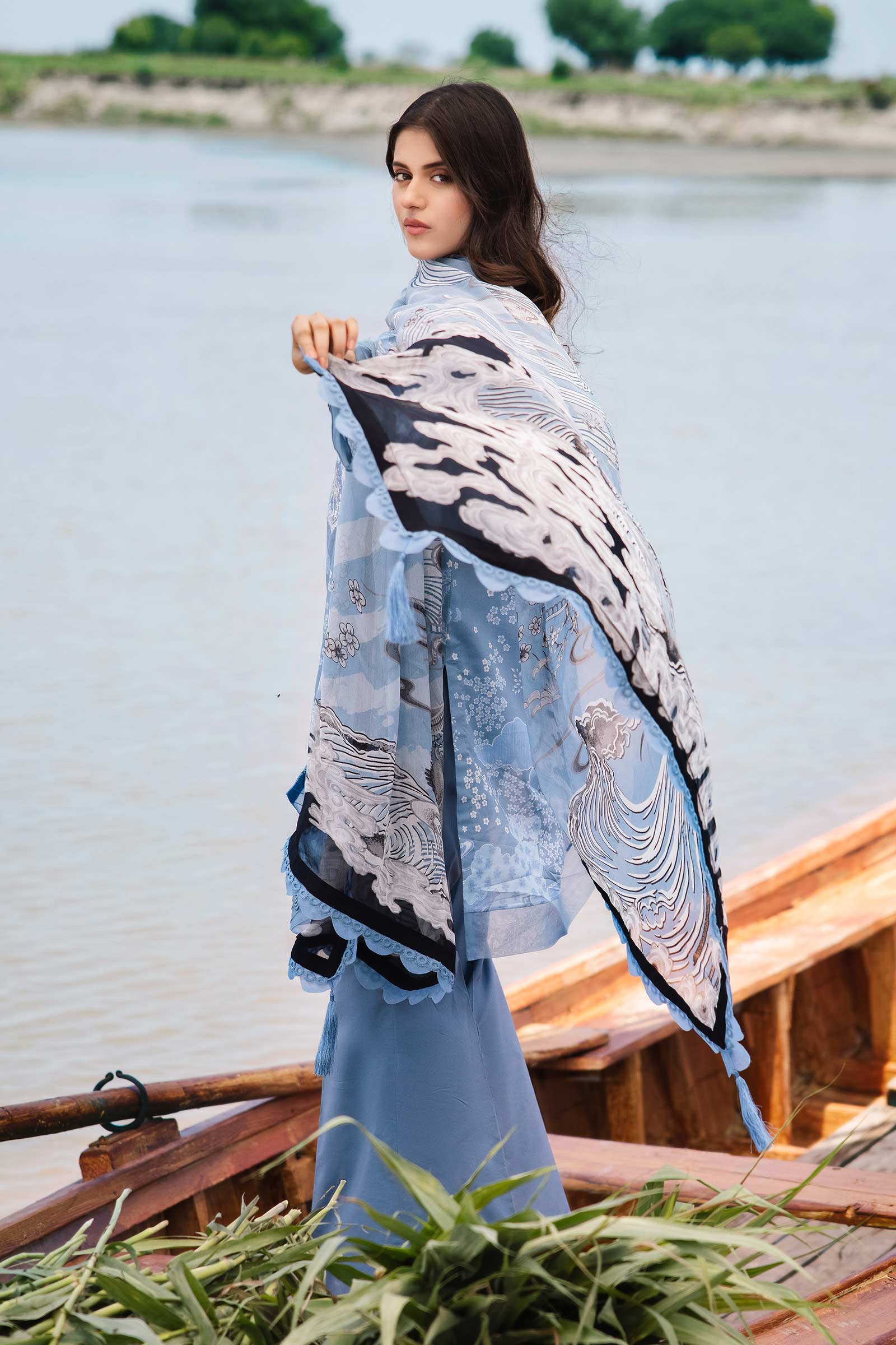 MARIA.B MBasics Eid Lawn Edit – 403-A - Image 3
