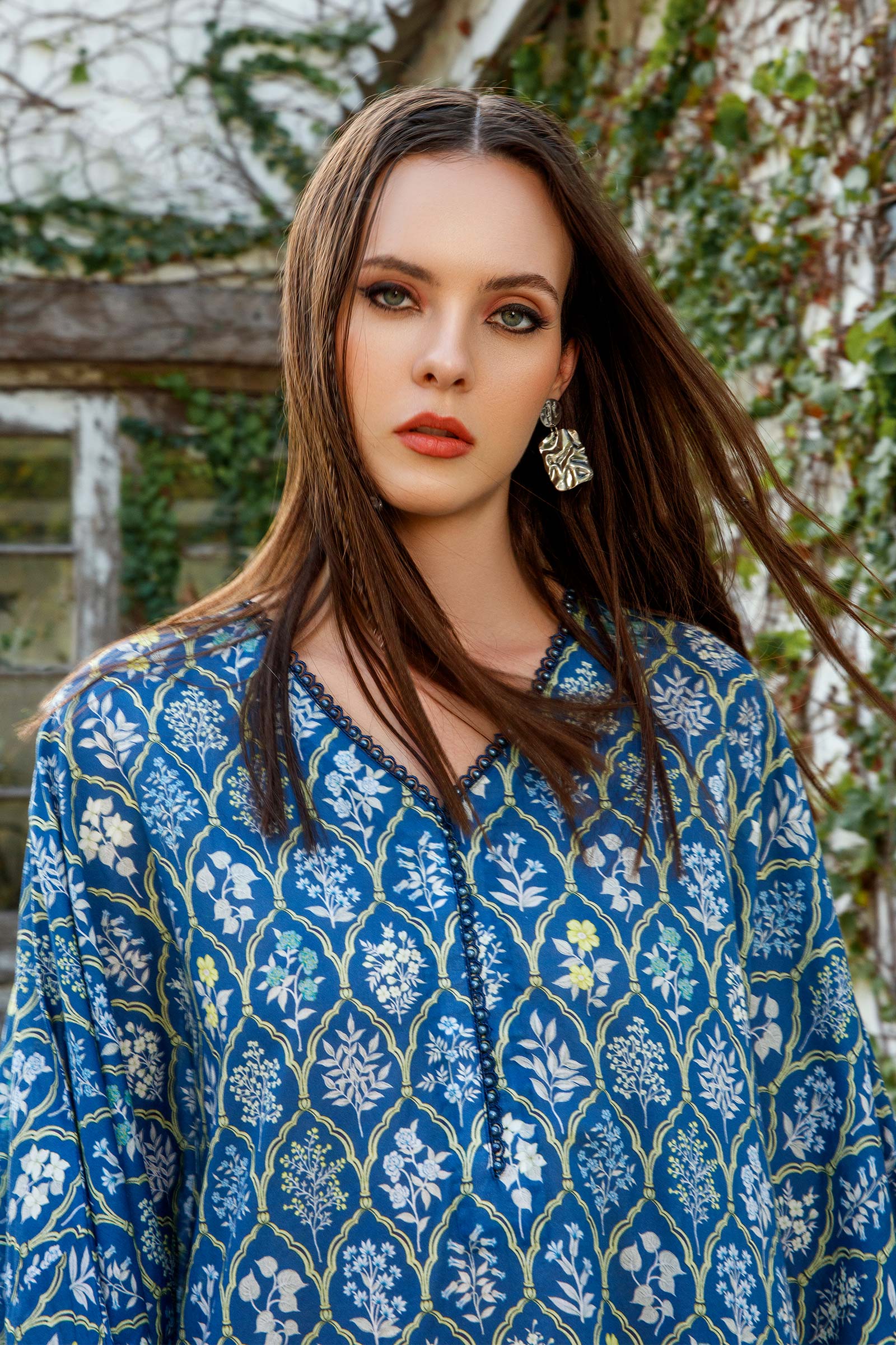 MARIA.B MBasics Lawn Collection – Blue MB-US23-103-A - Image 2