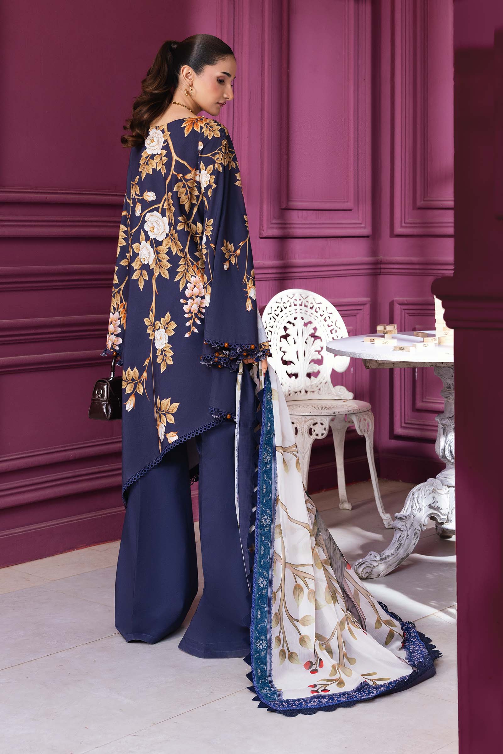 MARIA.B MBasics Winter Edit – Printed Linen MB-CUS25-1102a - Image 5