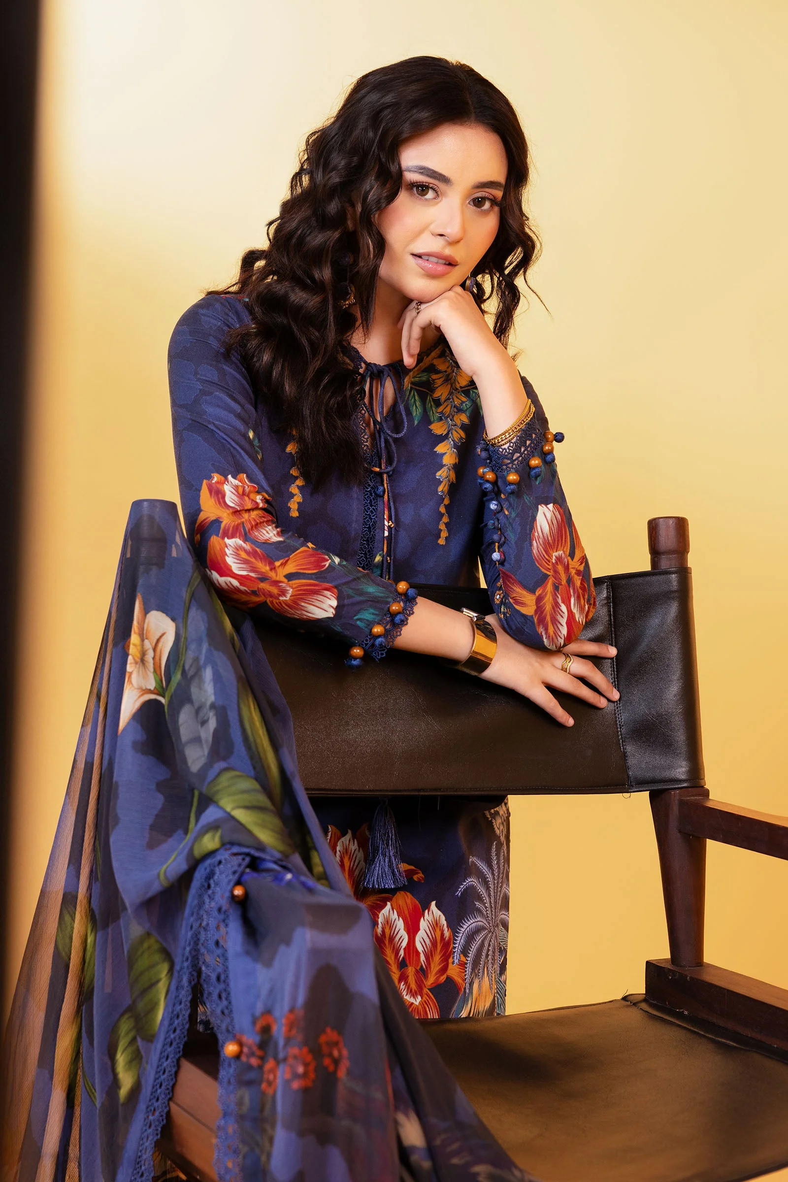 MARIA.B MBasics Winter Edit – Printed Linen MB-CUS25-1109b - Image 5