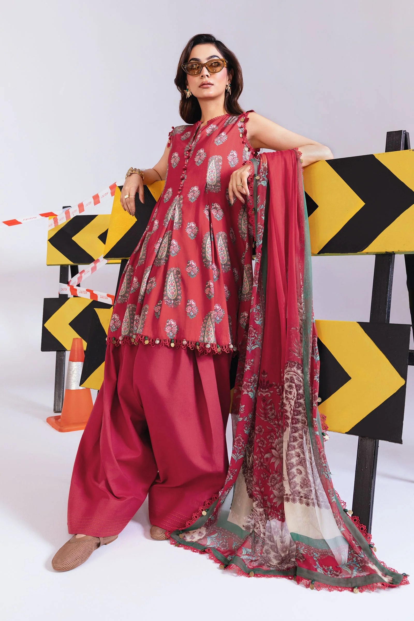 MARIA.B MBasics Winter Edit – Printed Linen MB-CUS25-1110a - Image 5
