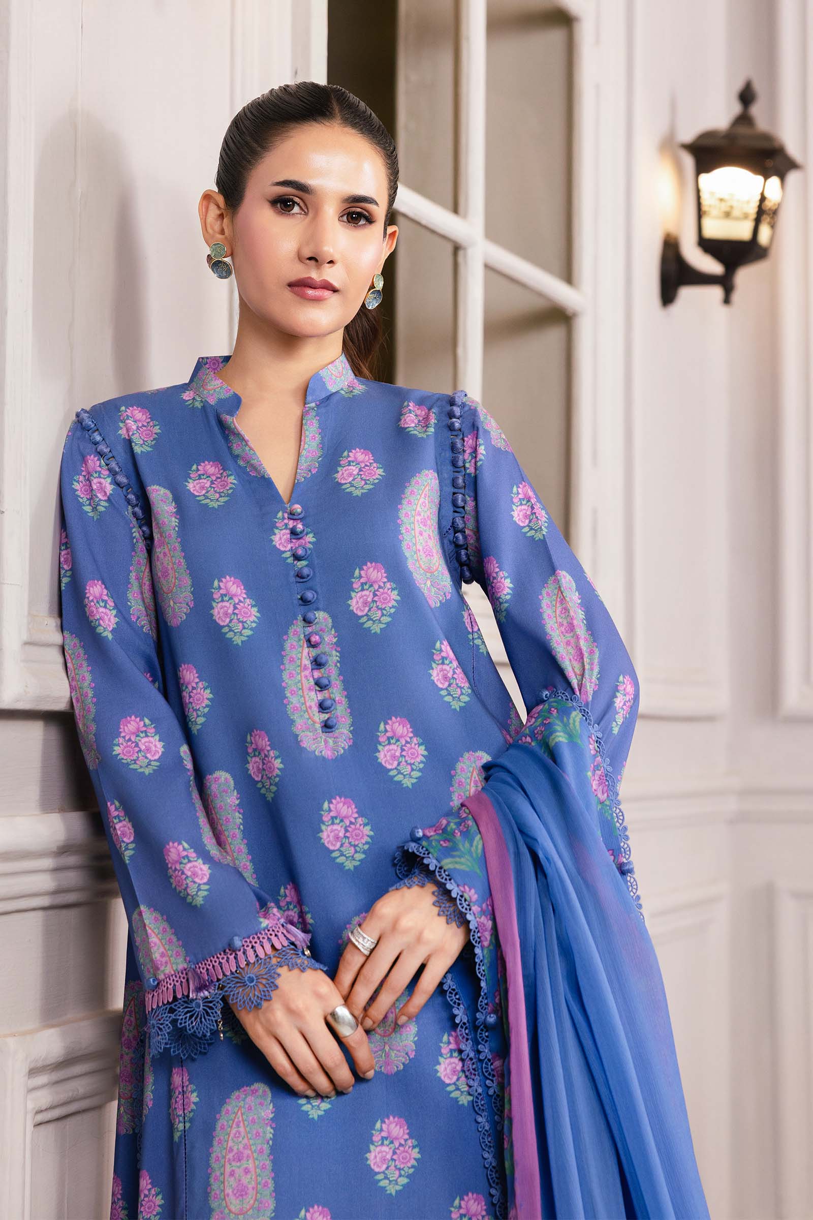 MARIA.B MBasics Winter Edit – Printed Linen MB-CUS25-1110b - Image 4