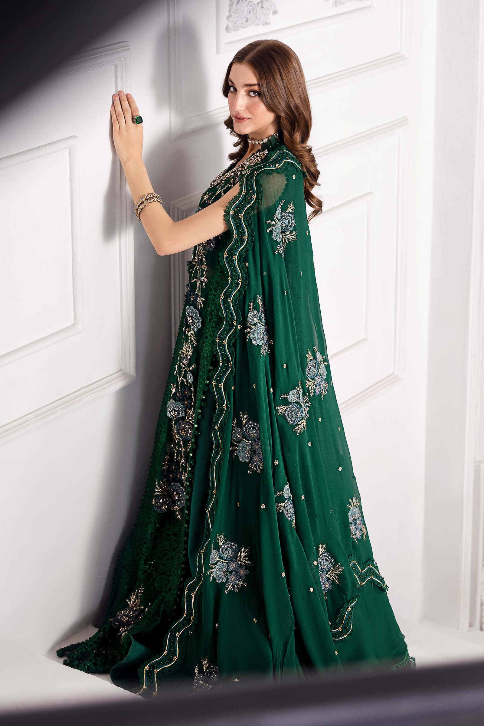MARIA.B Mbroidered Luxury Formals – Embroidered Chiffon Suit | BD-3008 - Image 19