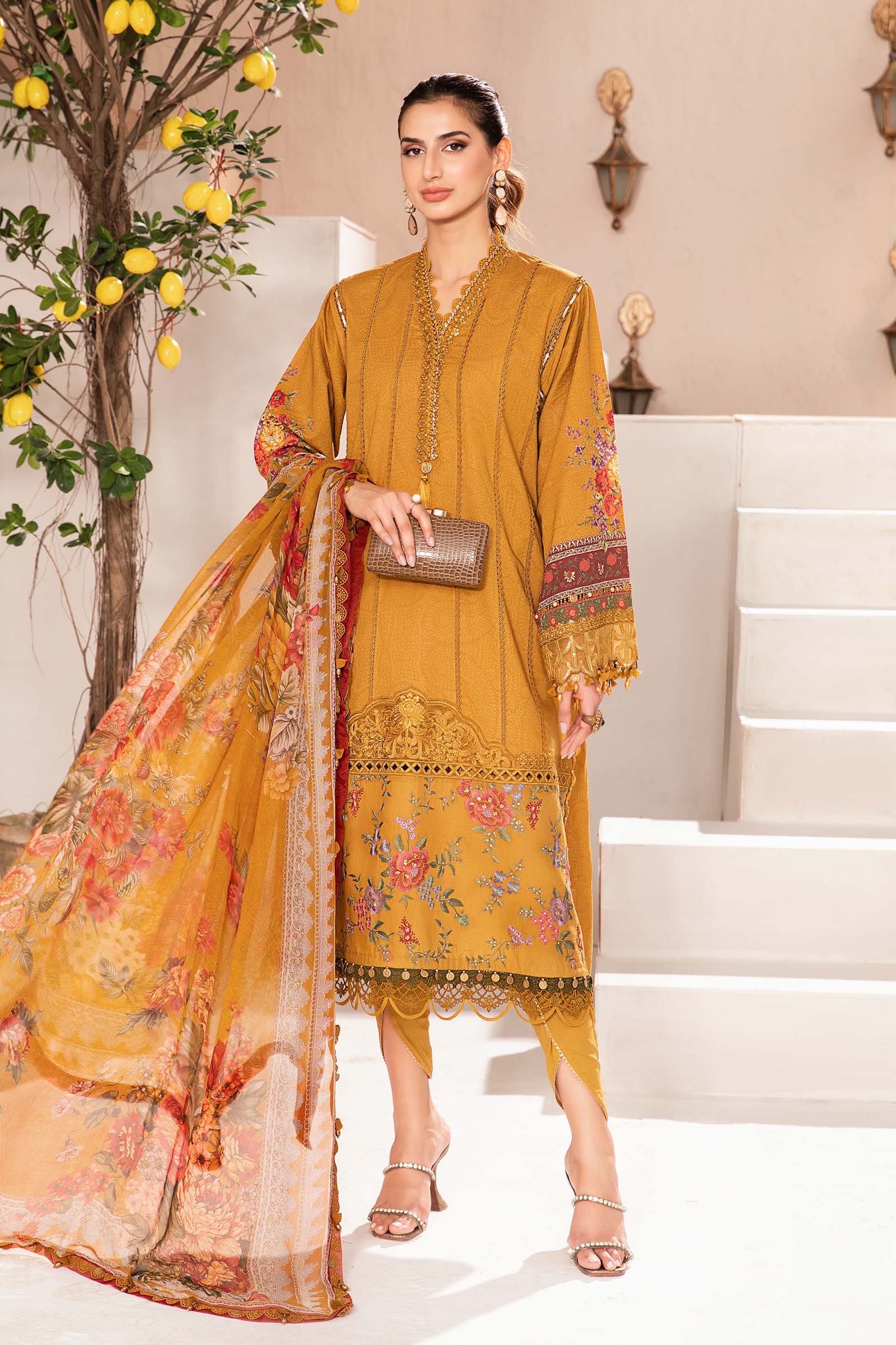 MARIA.B MPrints Eid Edit Lawn – MPT-2202-A - Image 2