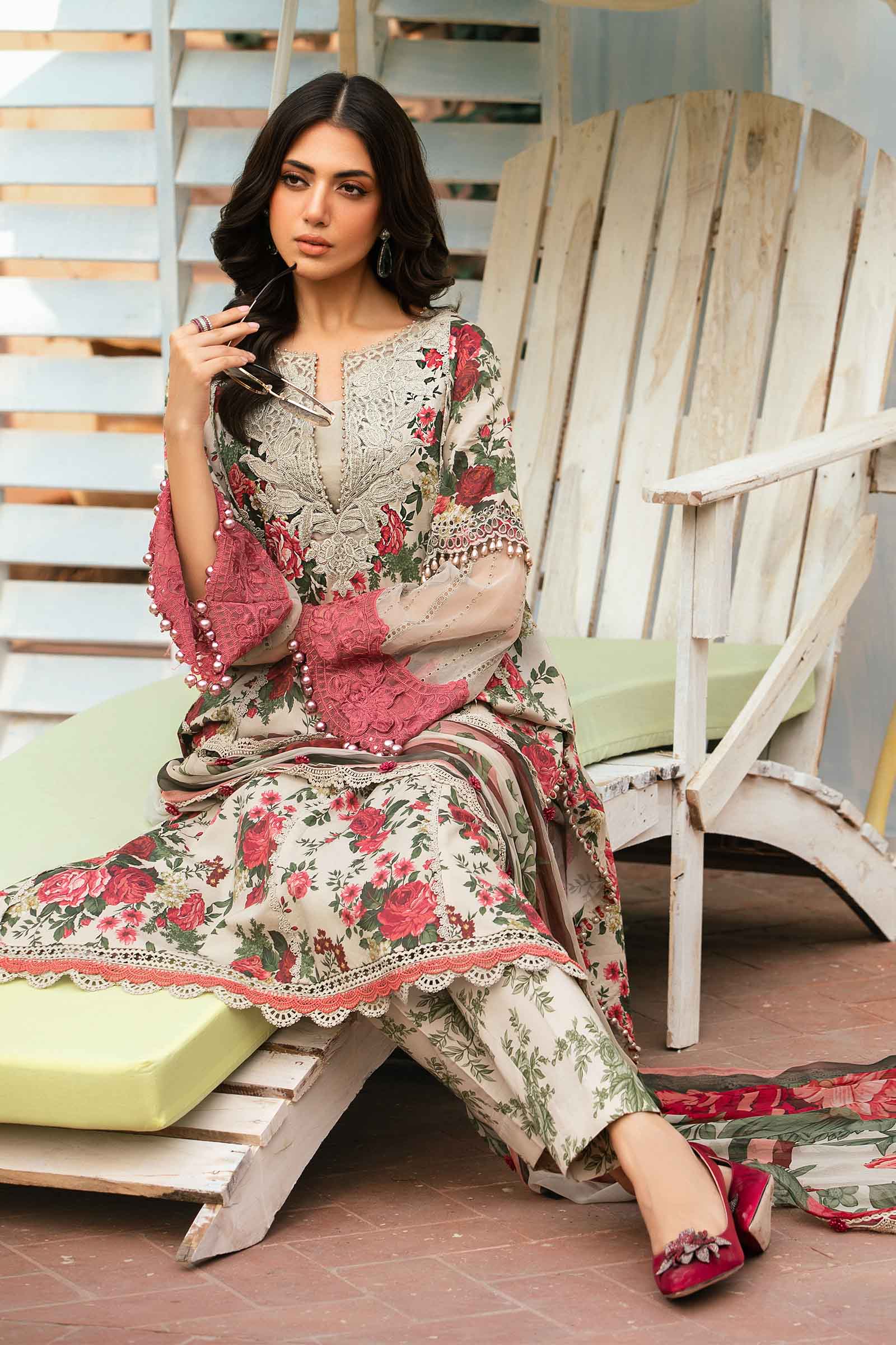 MARIA.B MPrints Eid Edit Lawn – MPT-2204-B - Image 3