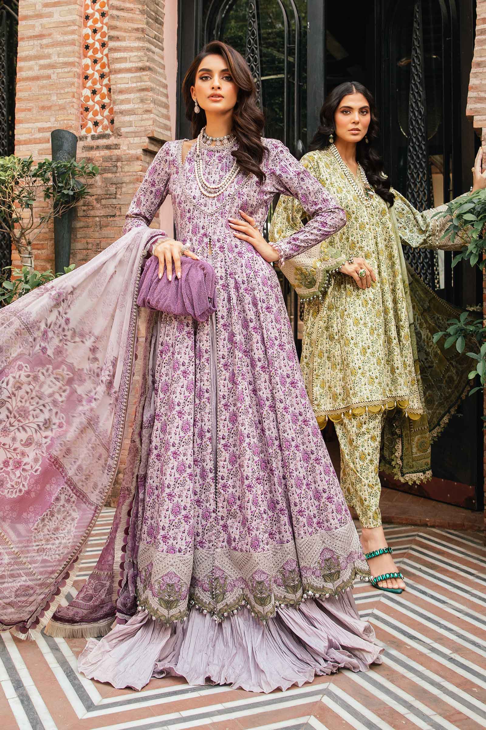 MARIA.B MPrints Eid Edit Lawn – MPT-2207-A - Image 3