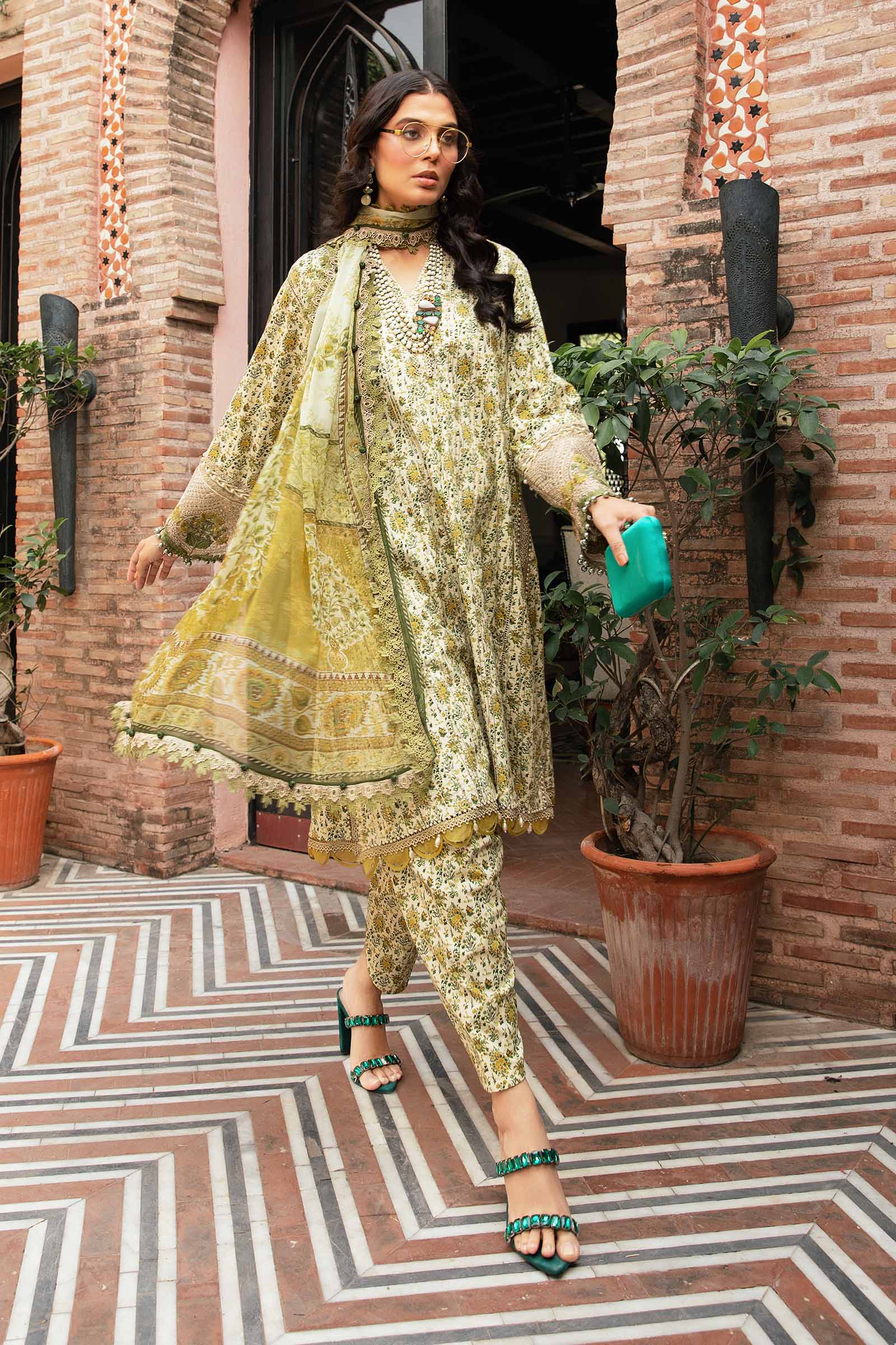 MARIA.B MPrints Eid Edit Lawn – MPT-2207-A - Image 7