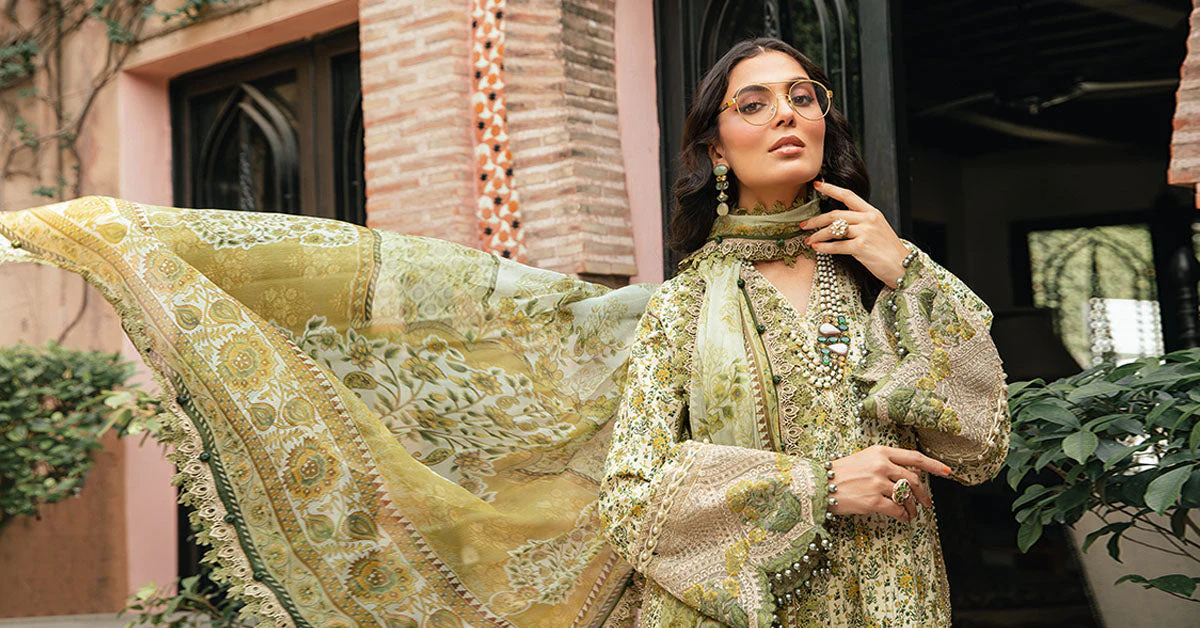 MARIA.B MPrints Eid Edit Lawn – MPT-2207-A - Image 8