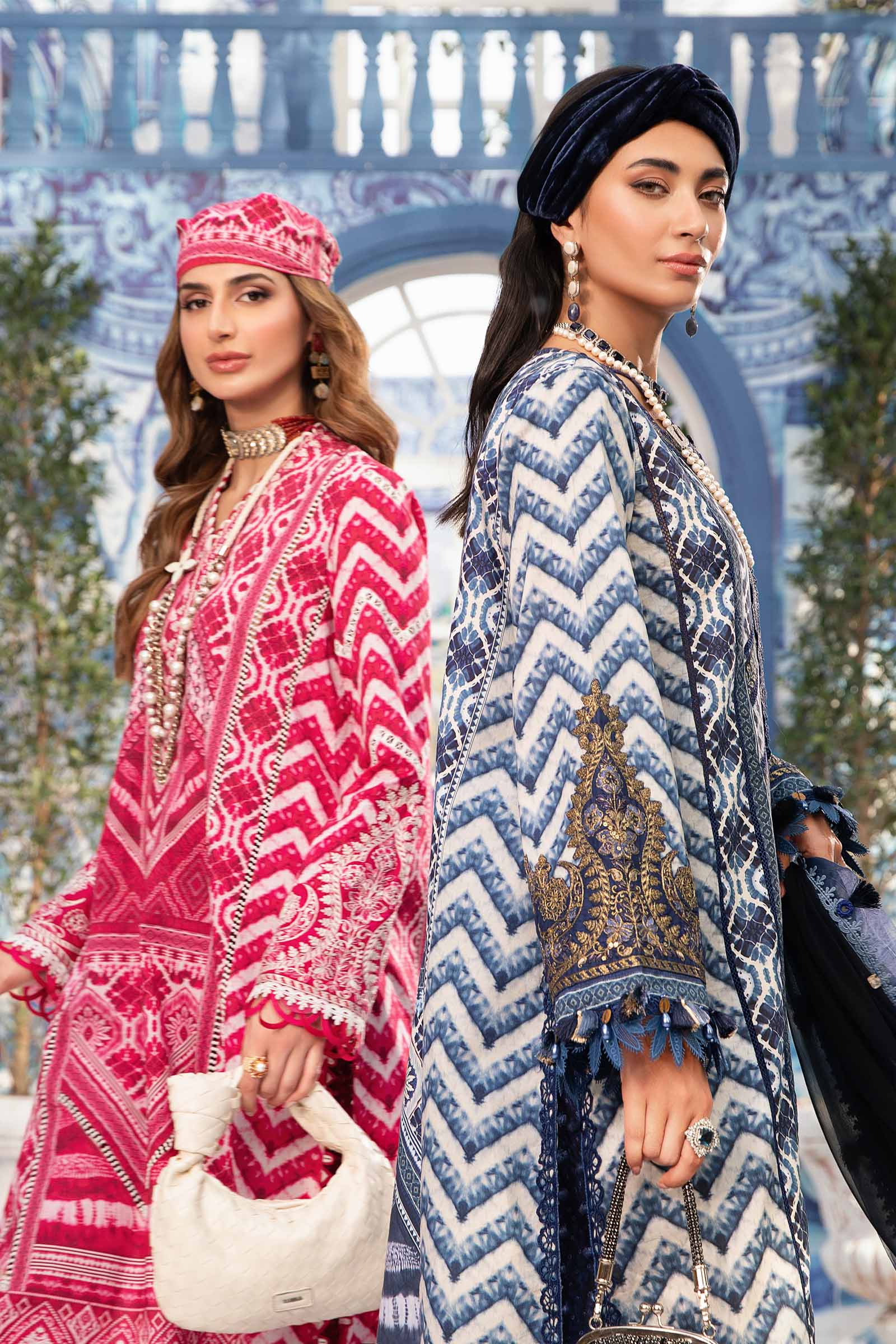 MARIA.B MPrints Eid Edit Lawn – MPT-2208-B - Image 5