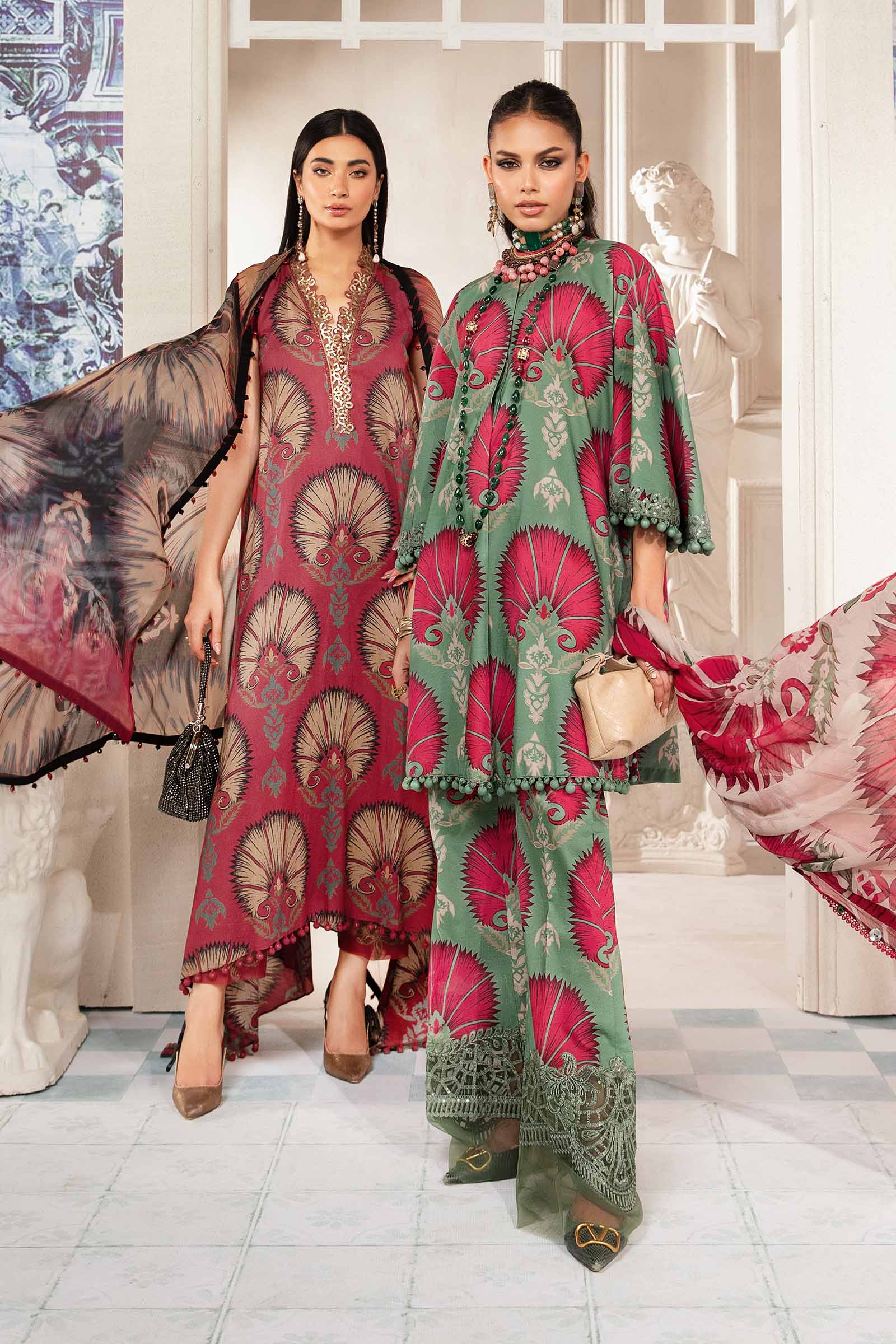 MARIA.B MPrints Eid Edit Lawn – MPT-2209-A - Image 3