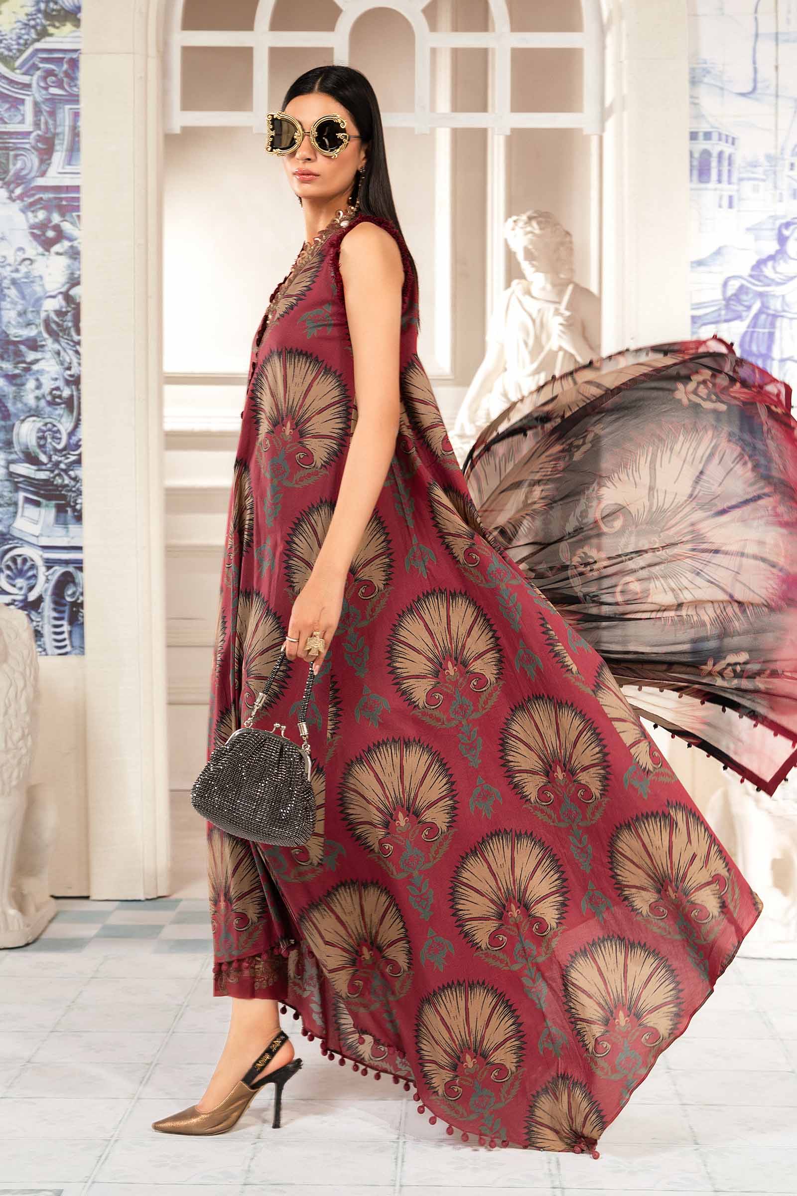 MARIA.B MPrints Eid Edit Lawn – MPT-2209-B - Image 6
