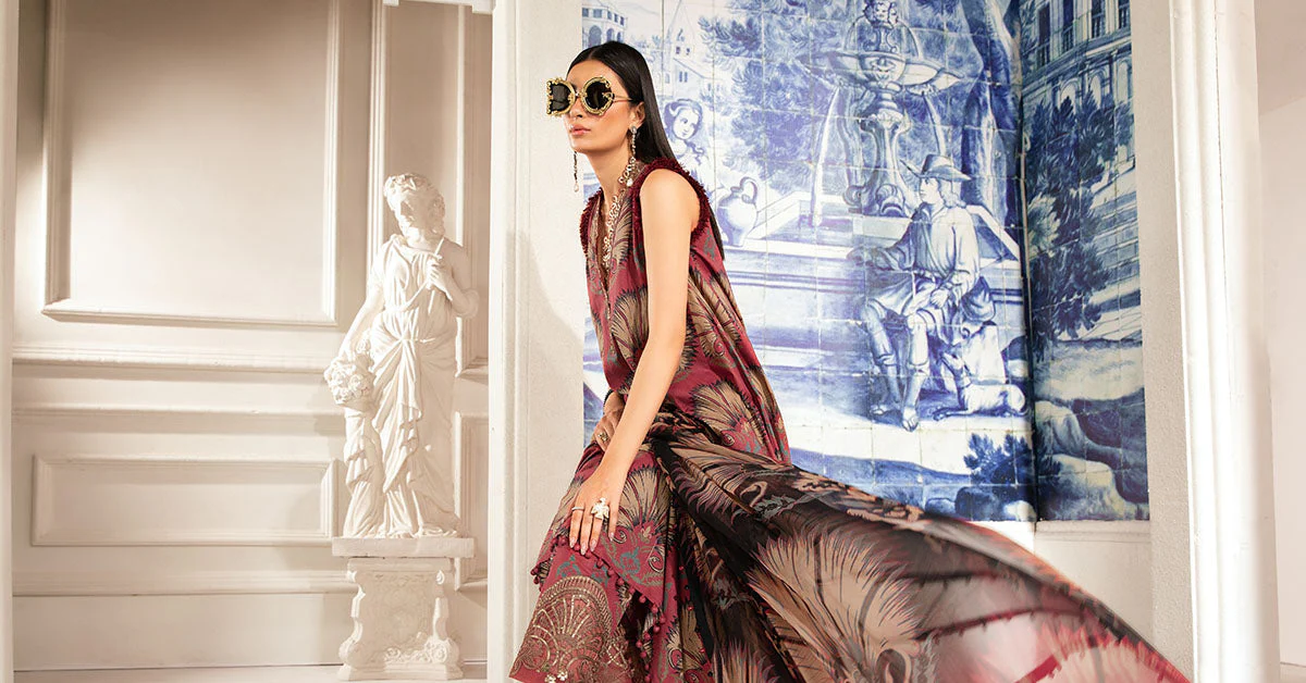 MARIA.B MPrints Eid Edit Lawn – MPT-2209-B - Image 7