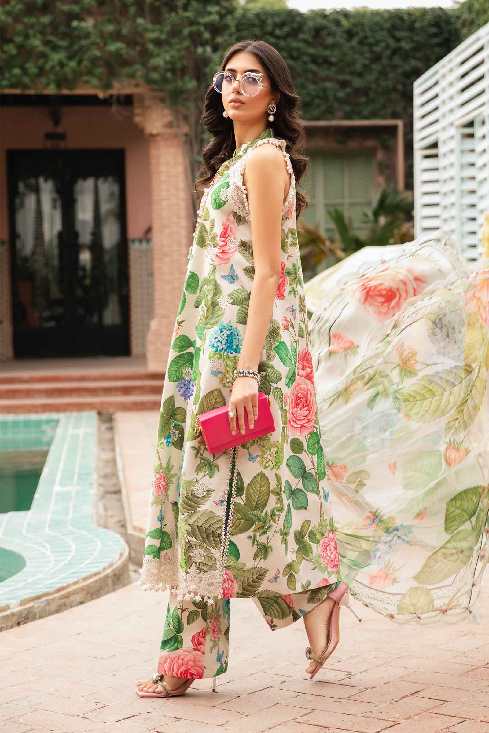 MARIA.B MPrints Eid Edit Lawn – MPT-2210-A - Image 3