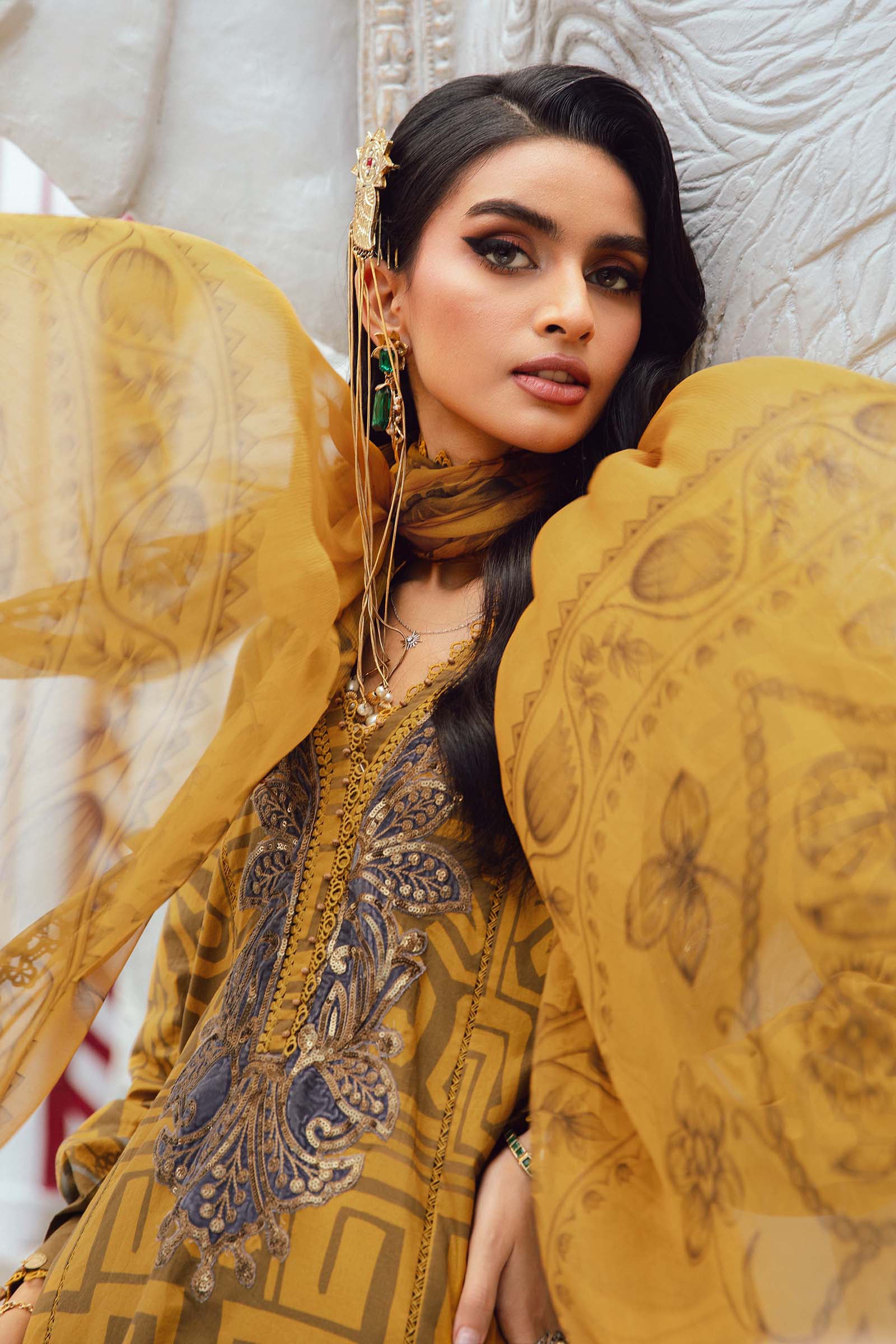 MARIA.B MPrints Fall Edition – Embroidered Cambric | MPT-2703-A - Image 5