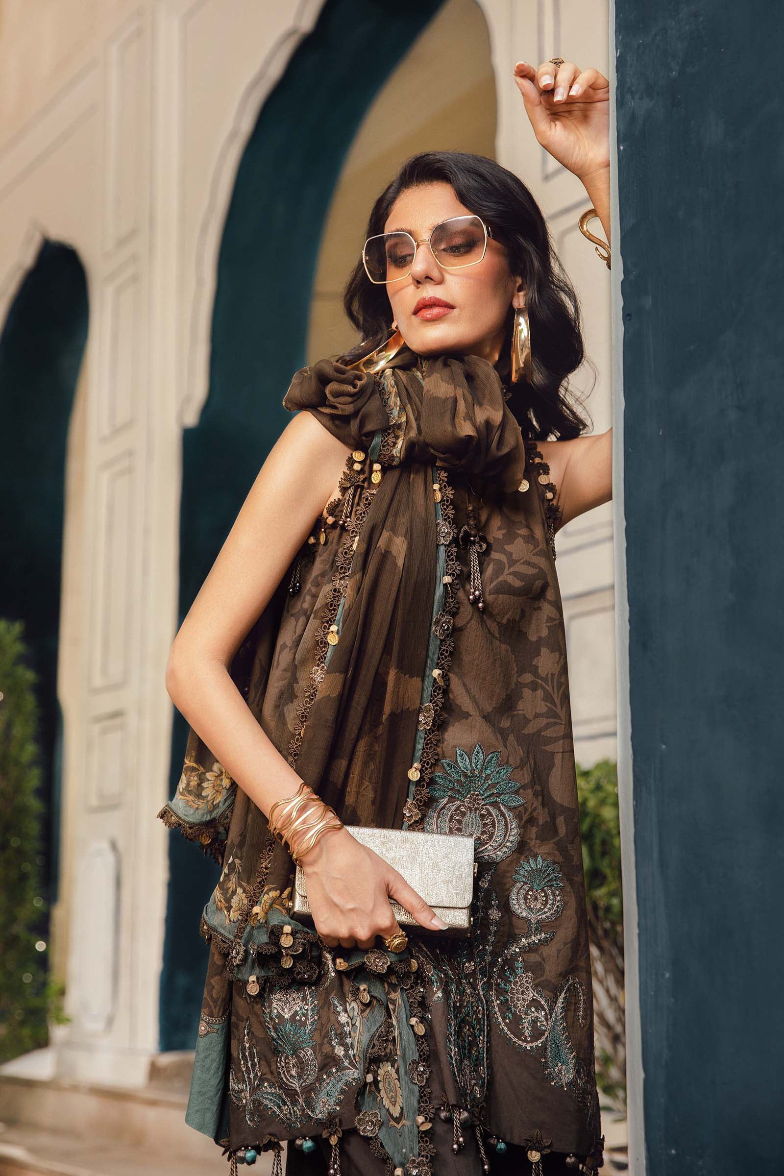 MARIA.B MPrints Fall Edition – Embroidered Cambric | MPT-2704-A - Image 4