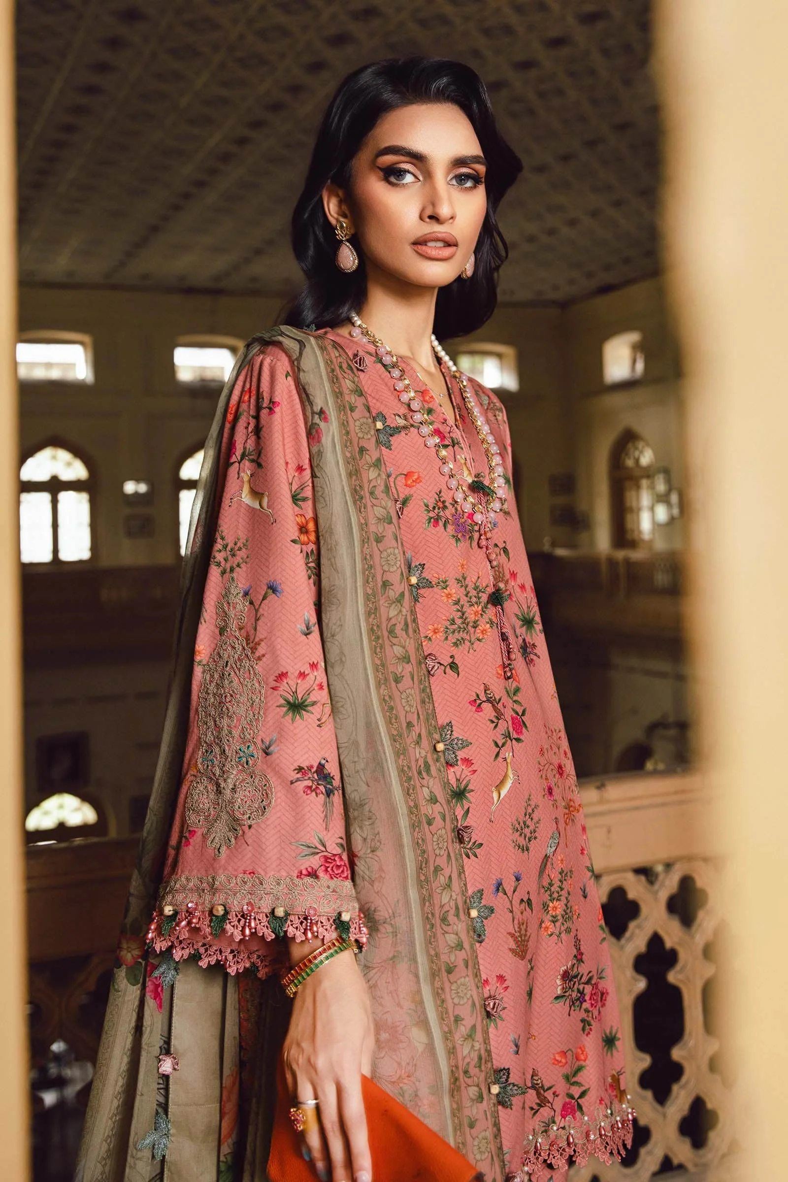 MARIA.B MPrints Fall Edition – Embroidered Linen | MPT-2707-A - Image 4