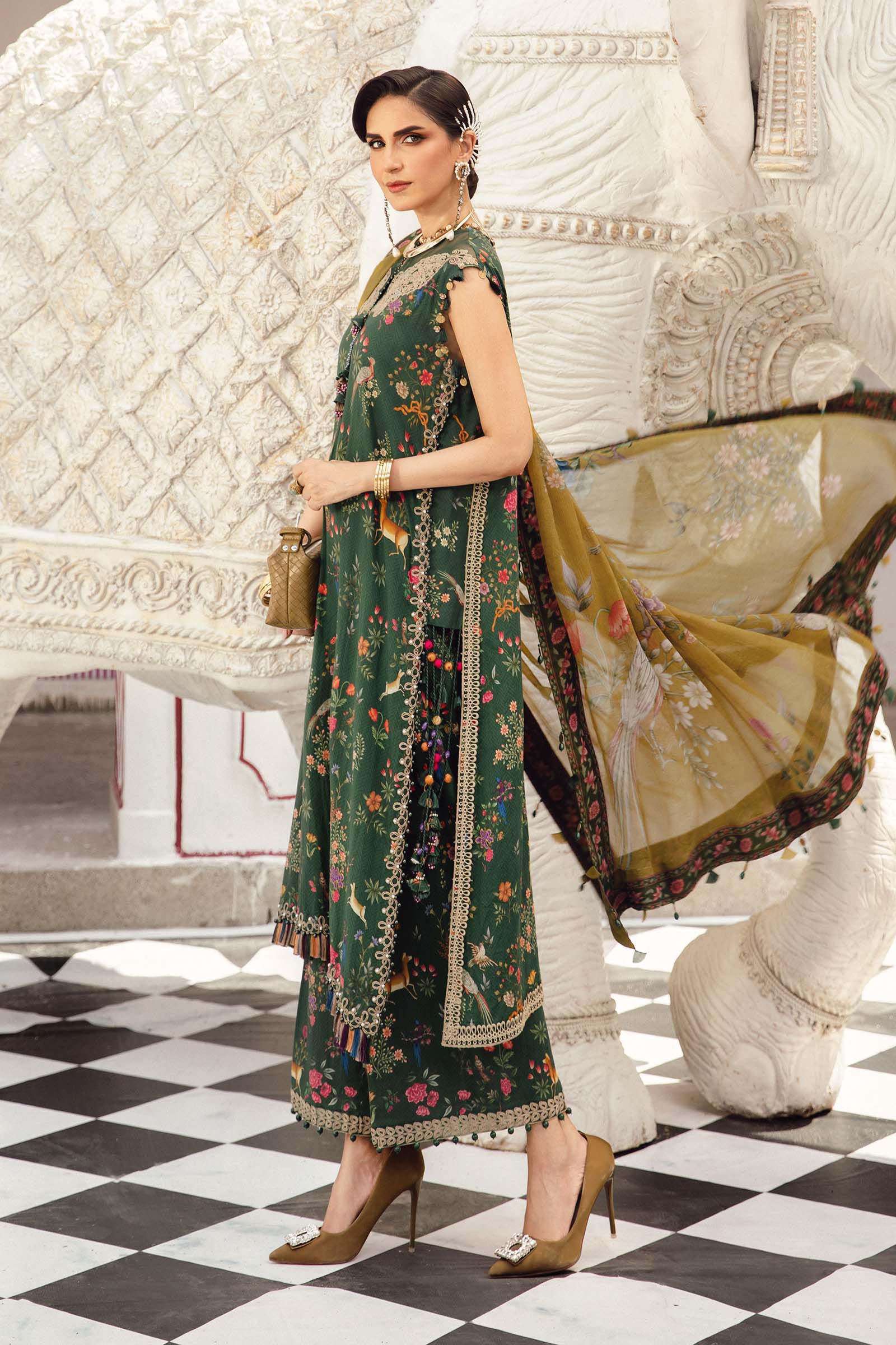 MARIA.B MPrints Fall Edition – Embroidered Linen | MPT-2707-B - Image 2