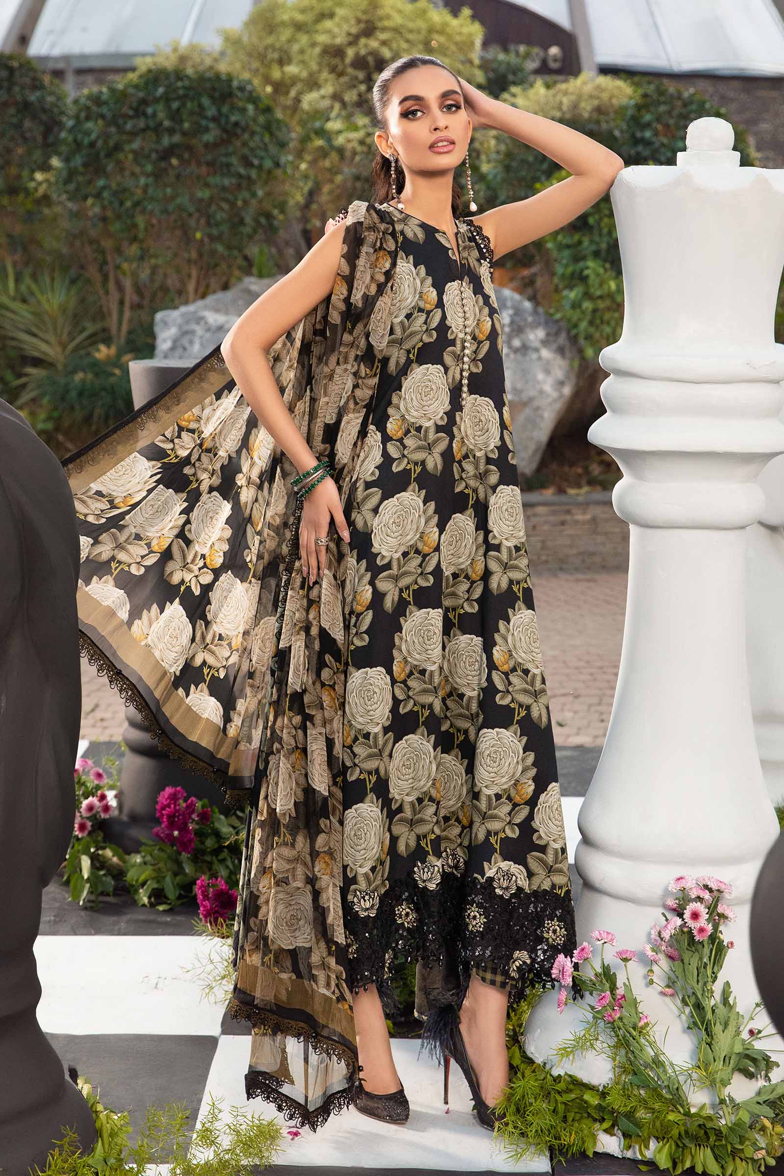 MARIA.B MPrints Spring/Summer Lawn 2024 – MPT-2103-B - Image 5