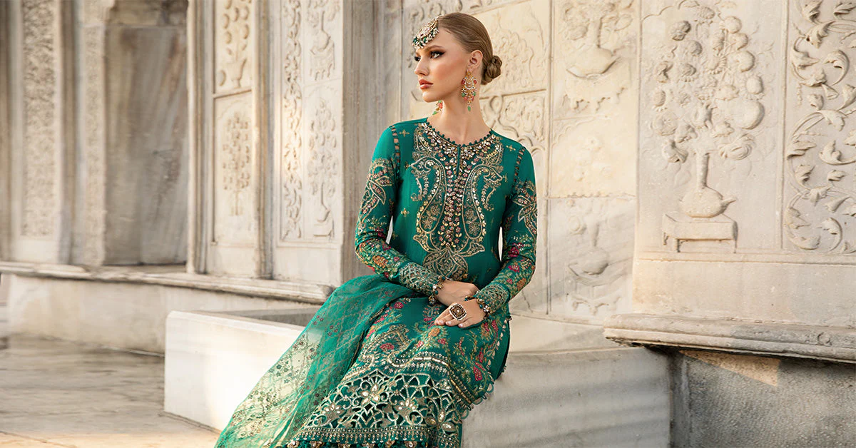 MARIA.B Sateen Cotton Satin Suit – CST-805 - Image 5