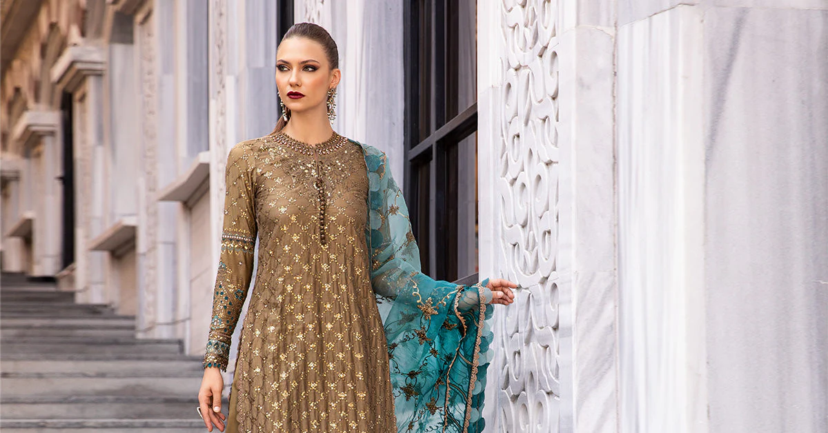 MARIA.B Sateen Cotton Satin Suit – CST-808 - Image 6