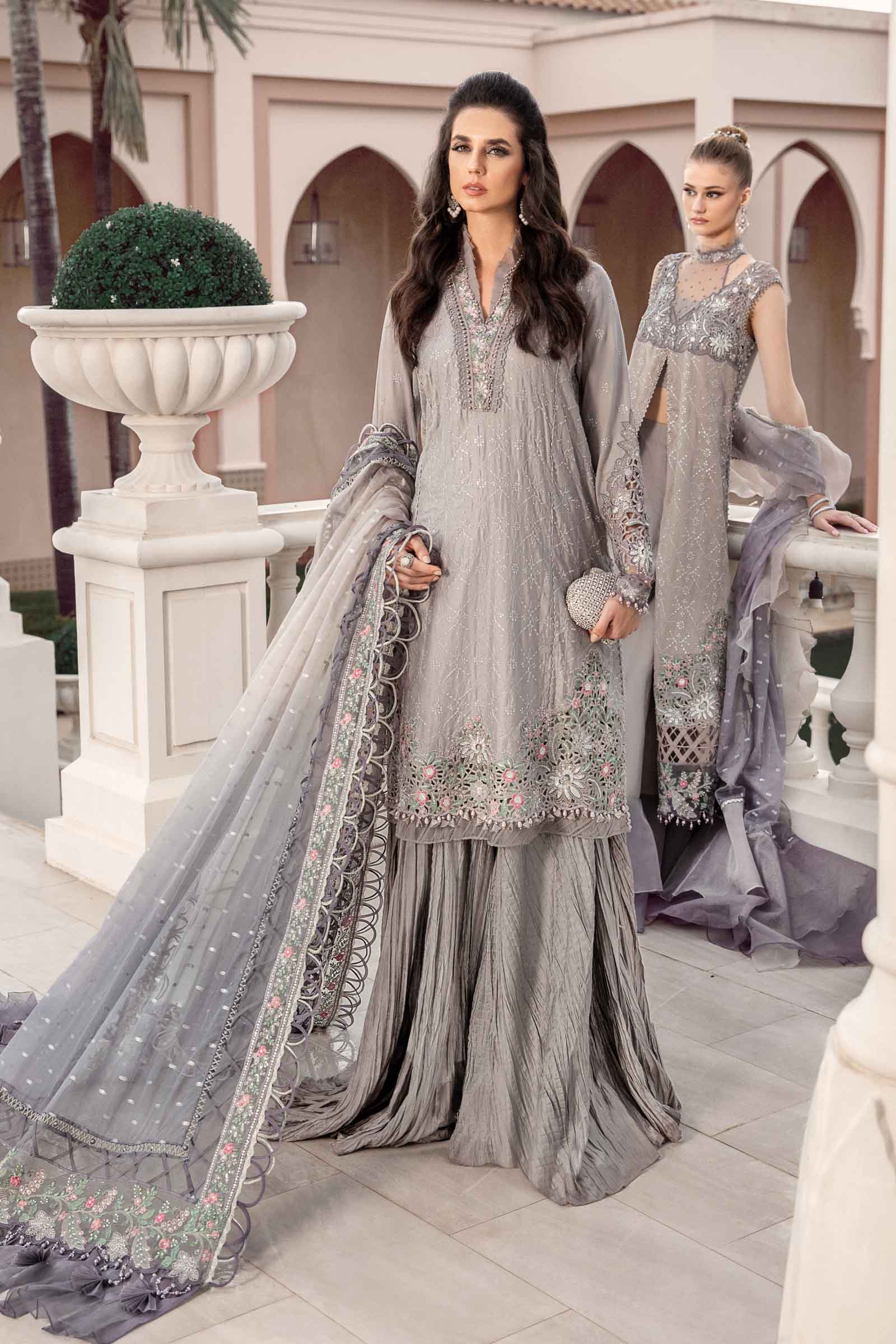 MARIA.B Sateen Fall Collection – Grey CST-707 - Image 8
