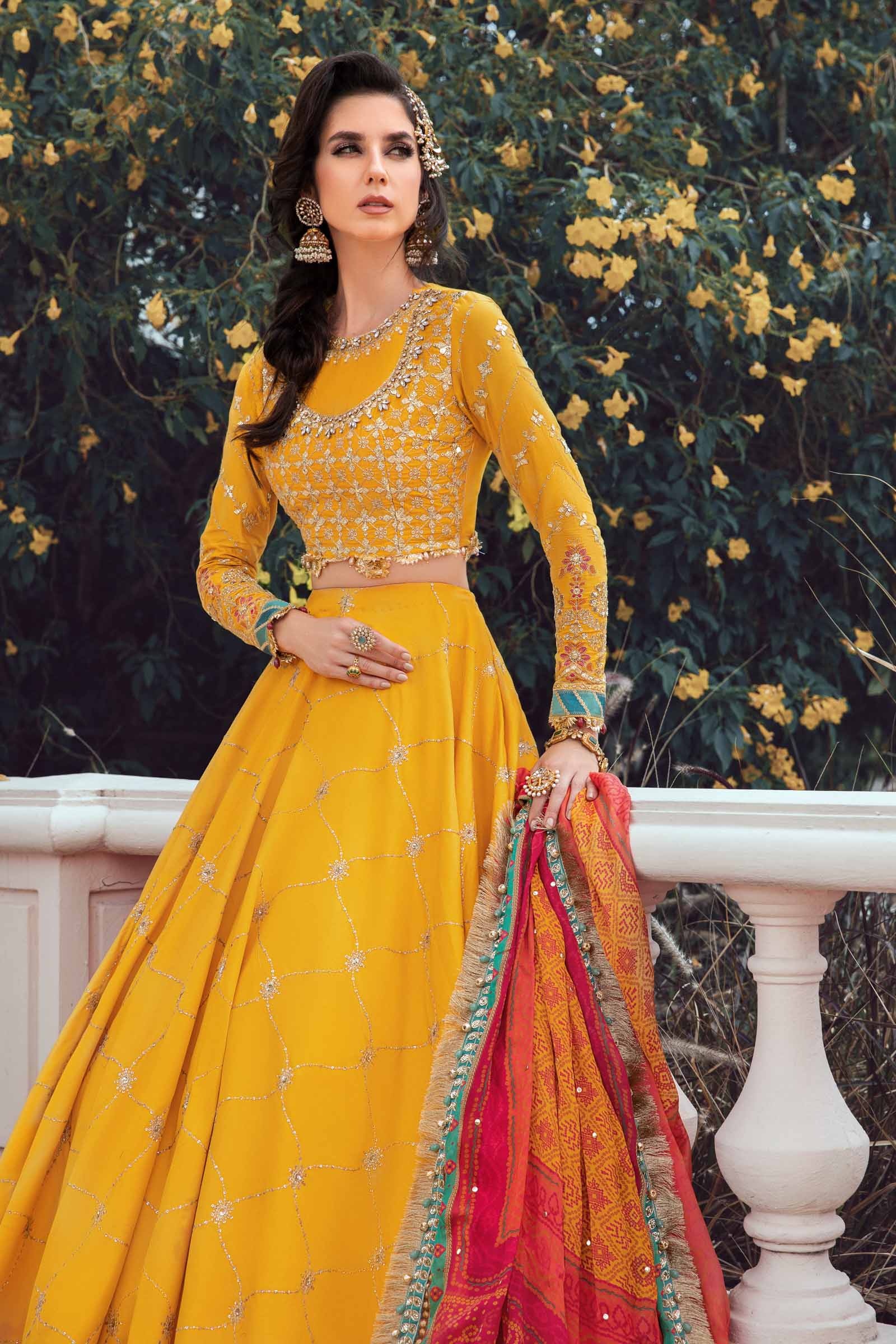 MARIA.B Sateen Fall Collection 2023 – Yellow CST-705 - Image 4