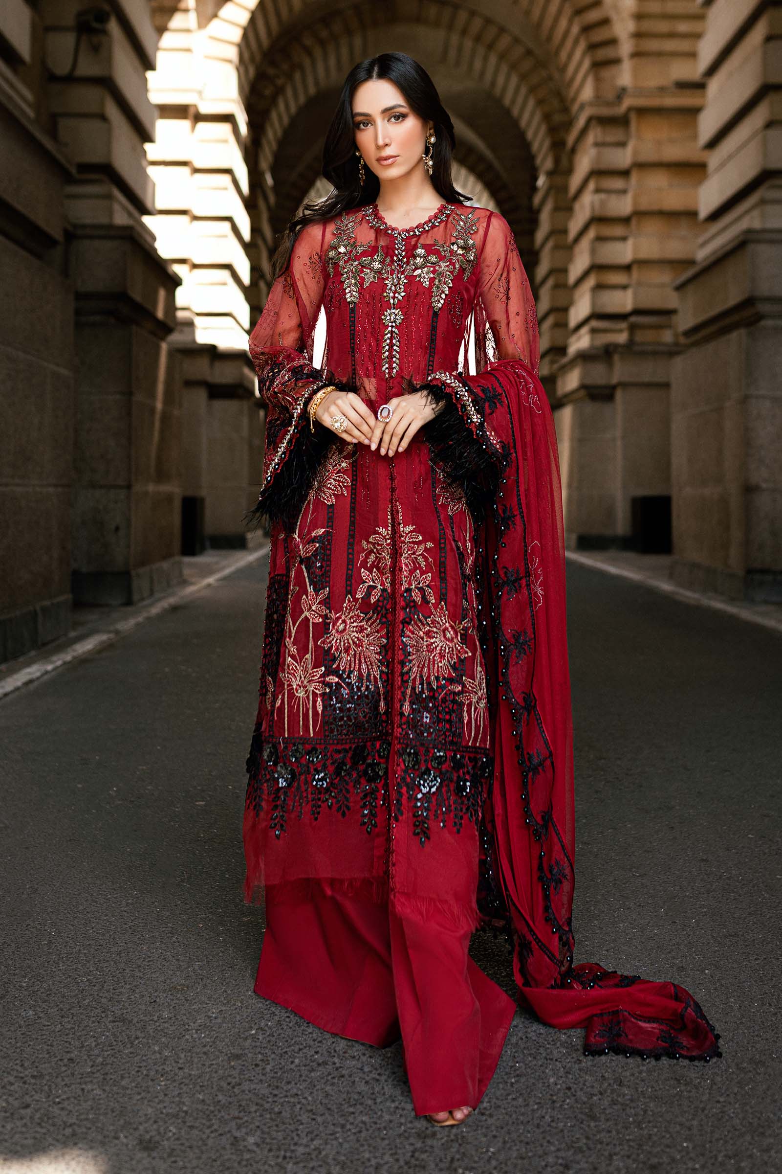 MARIA.B Soiree Luxury Formals – Embroidered Organza WF-09-06 - Image 2