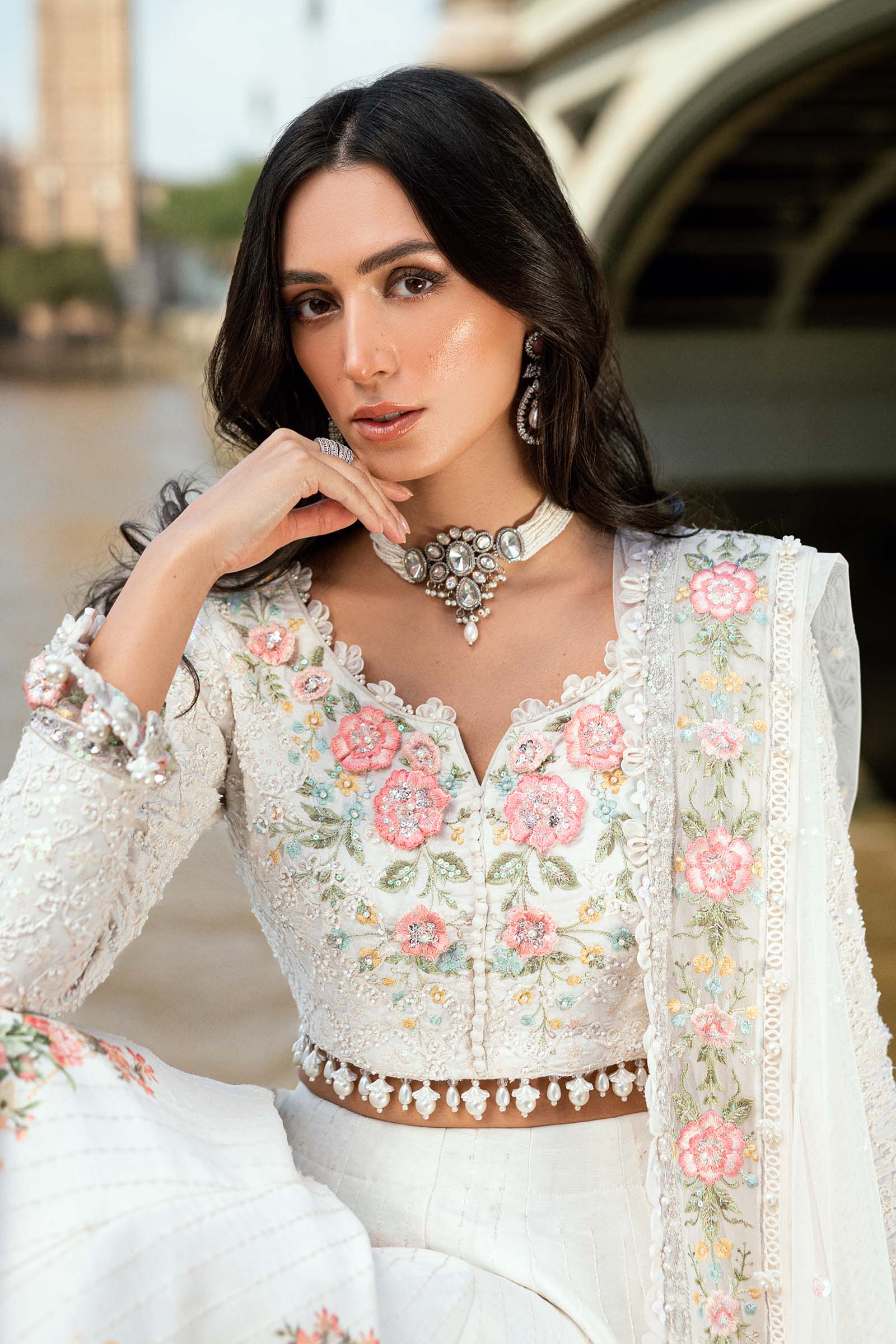 MARIA.B Soiree Luxury Formals – Embroidered Raw Silk WF-09-02 - Image 7